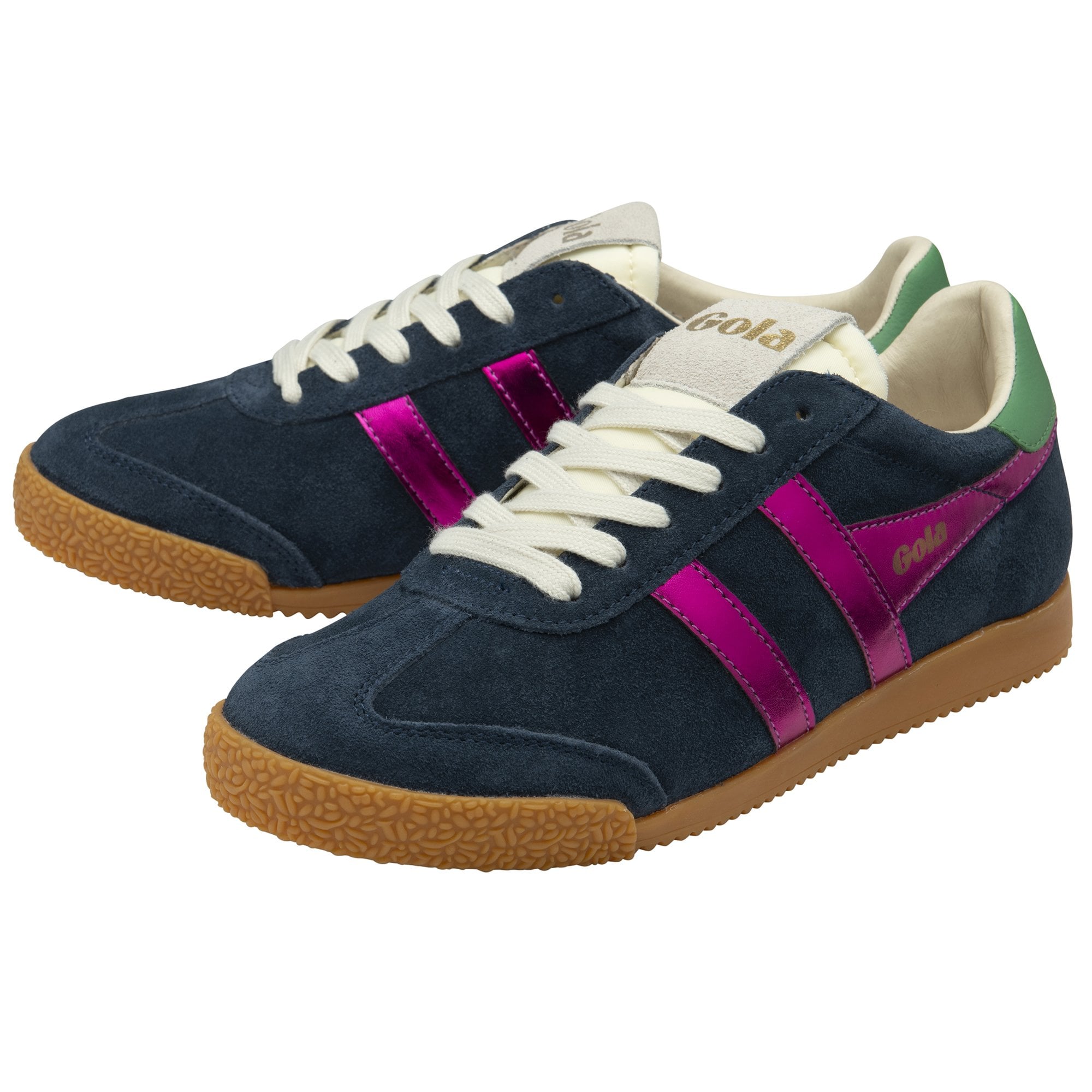 gola-elan-glitz-damen-sneaker-wildleder-sneaker-in-marine-fuchsia image 3