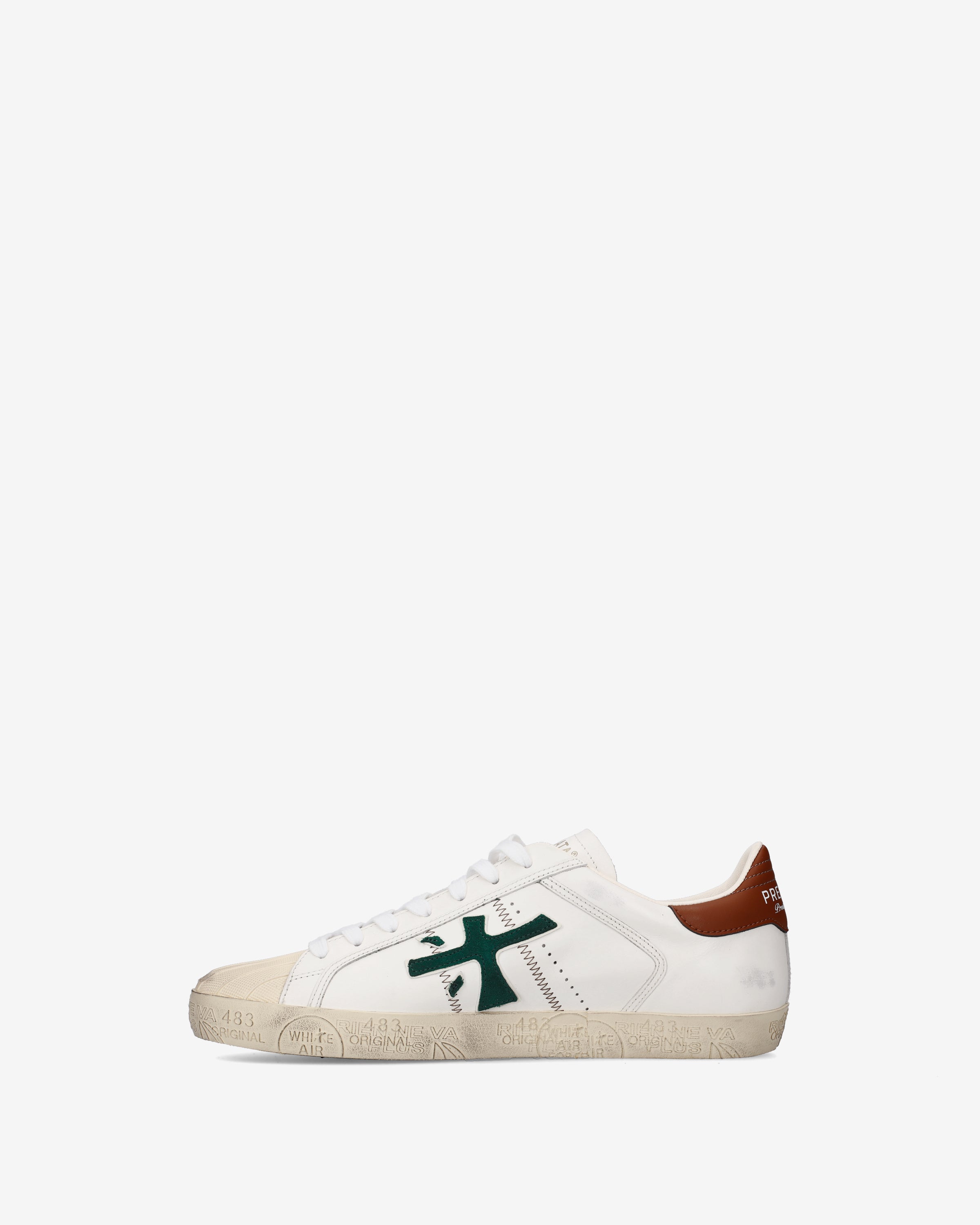 premiata-steven-8043-sneaker-herren-cremewei-gr-n-cognac image 3