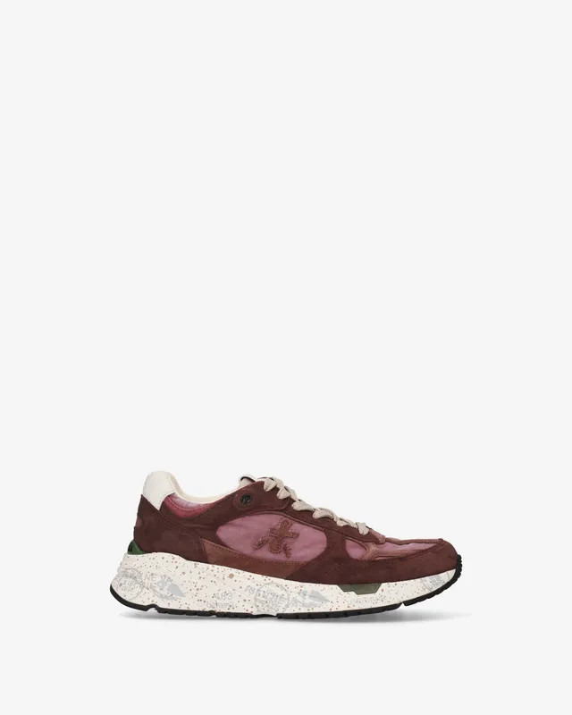 premiata-mased-8518-damen-sneaker-bordeaux-rosa image 1