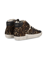 philippe-model-prsx-high-damen-sneaker-animalier-noir image 2