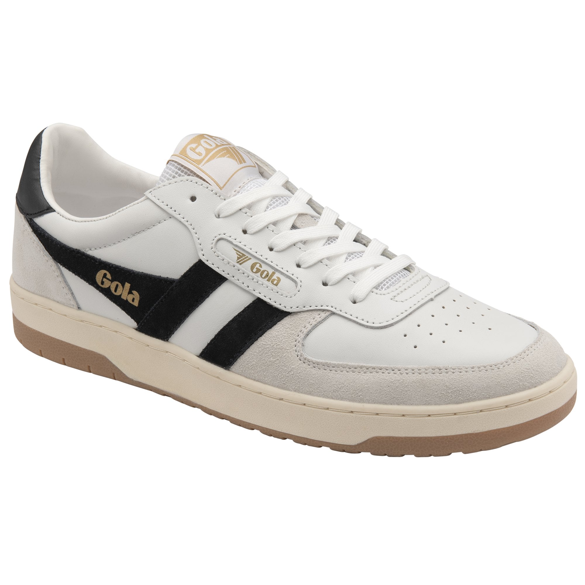 gola-hawk-sneaker-f-r-herren-wei-schwarz-leder-retro image 2