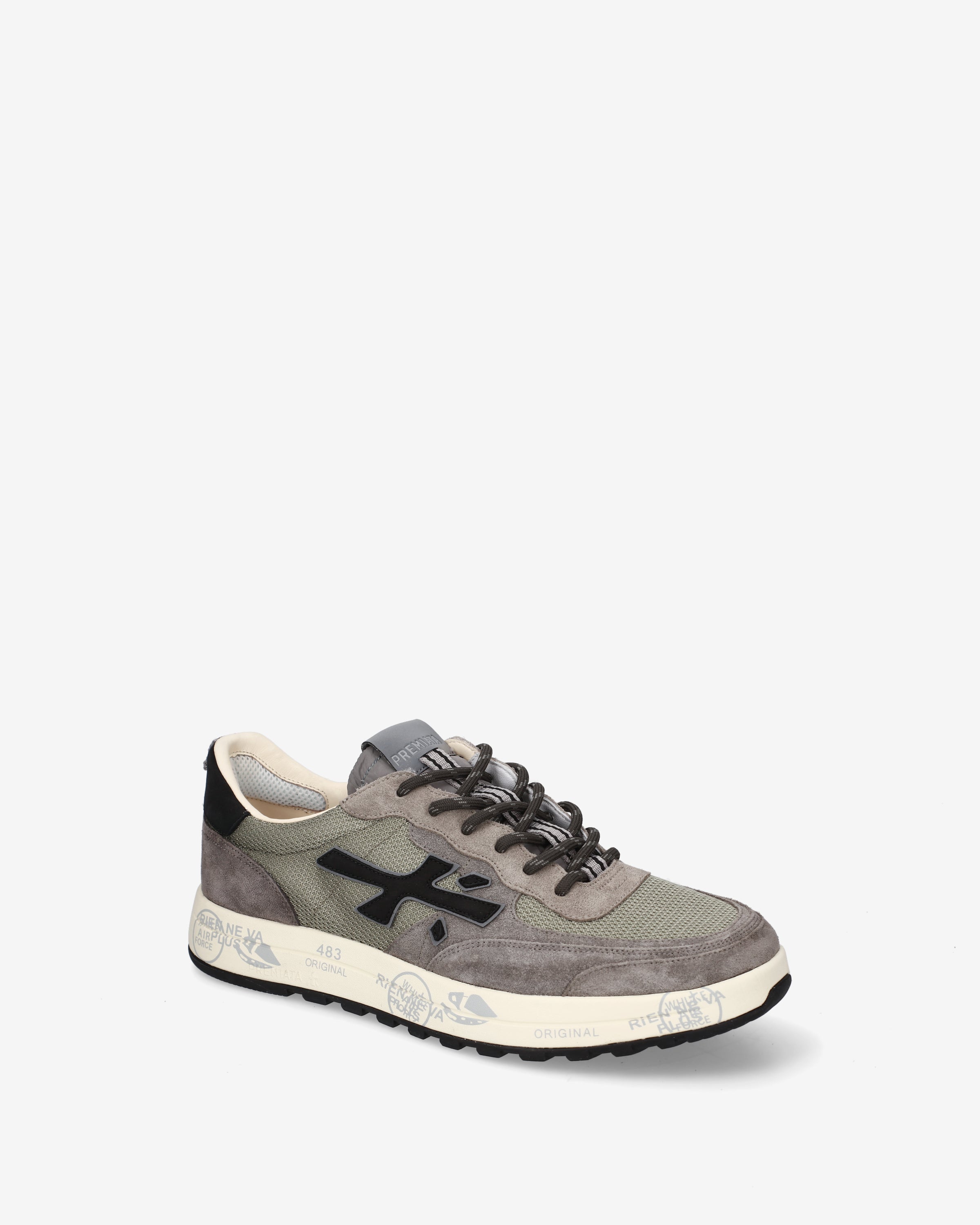 premiata-nous-8459-sneaker-herren-beige-tortora-mit-schwarz image 4