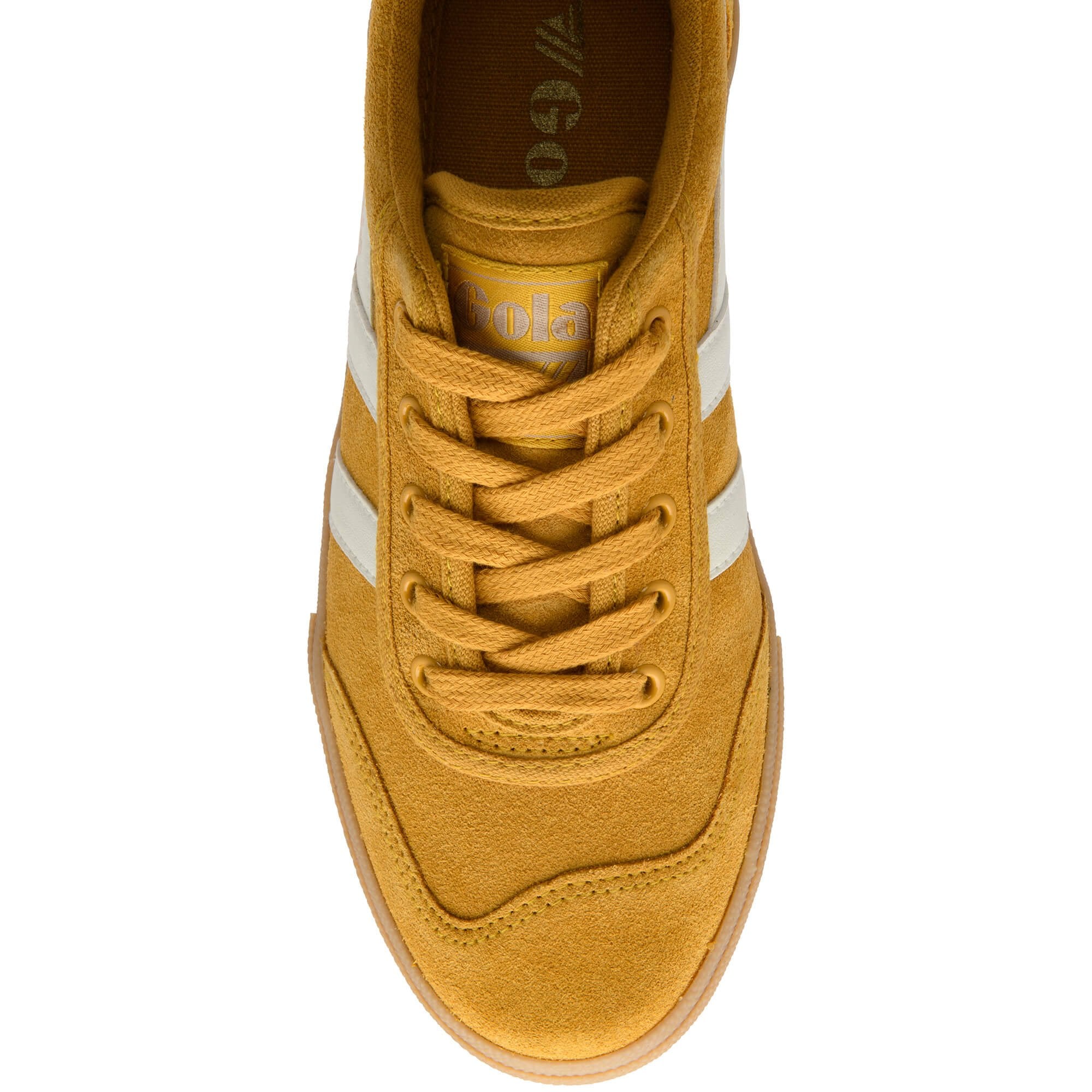 gola-badminton-suede-badminton-sneaker-f-r-damen-sonnengelb-wildleder image 5