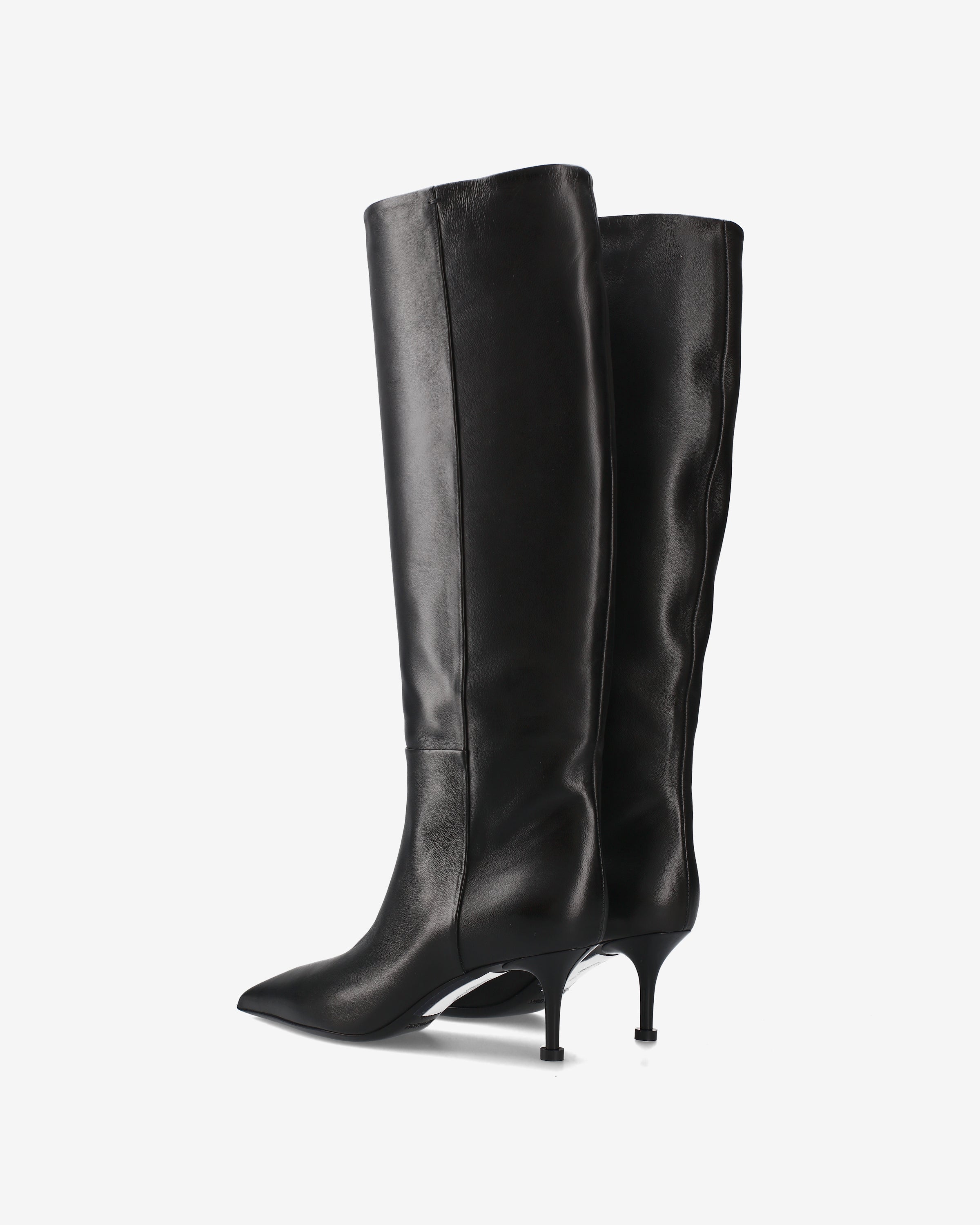 premiata-stiefel-damen-aus-schwarzer-lamm-nappa-40-cm-absatz-6-5-cm image 5