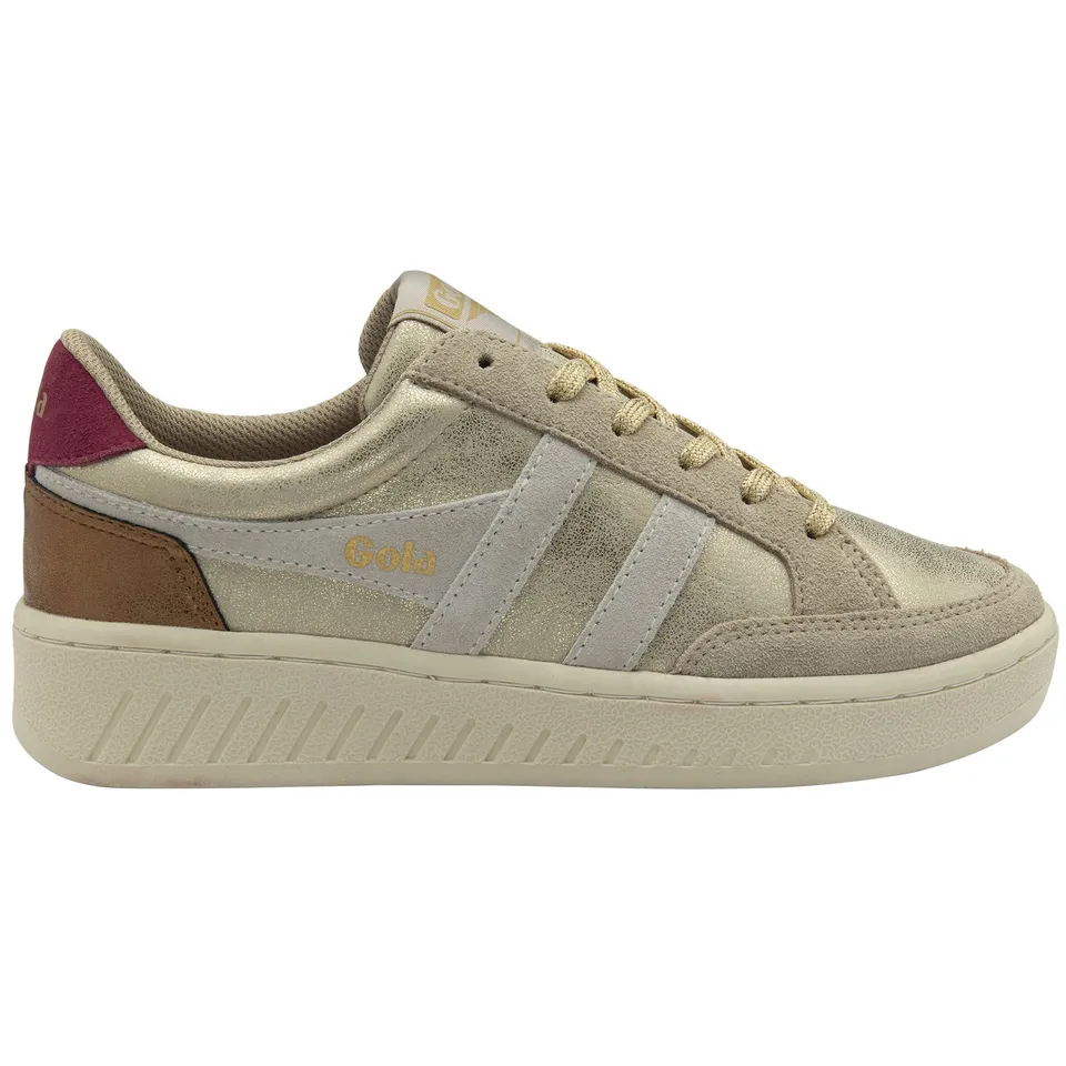 gola-superslam-blaze-ii-damen-sneaker-gold-off-white-kirschrot image 1