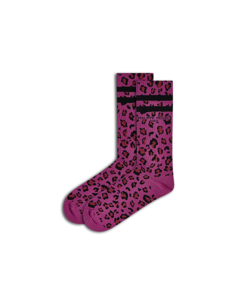 philippe-model-antoine-unisex-socken-baumwolle-violett image 1