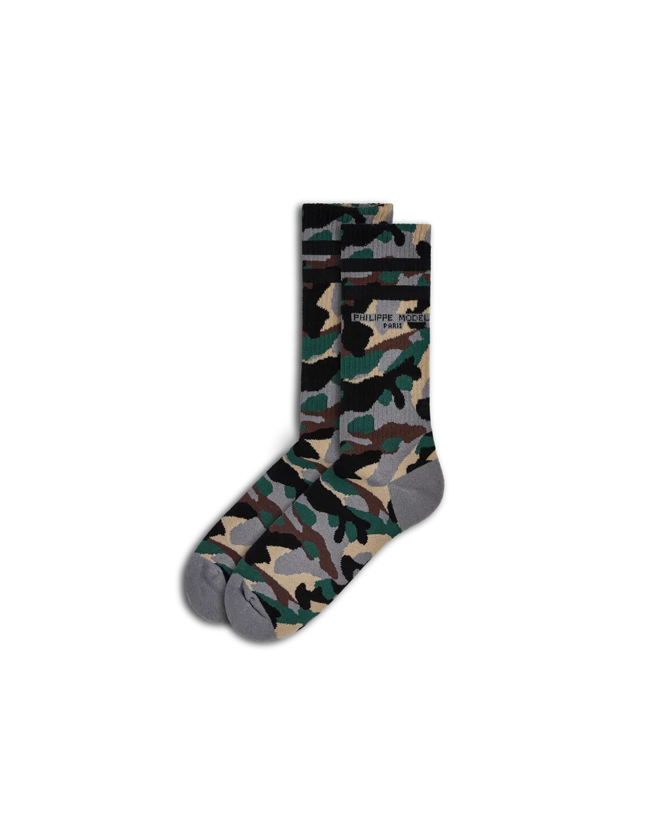 philippe-model-antoine-socken-unisex-grau-gr-n-baumwolle image 1