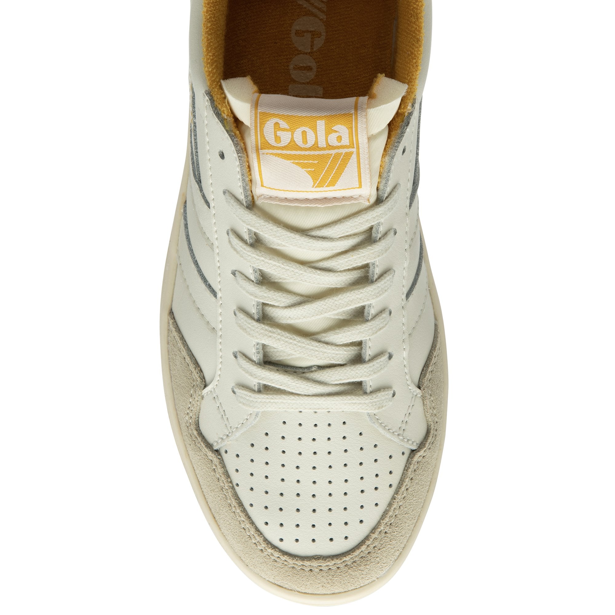 gola-eagle-damen-court-sneaker-off-white-sonnengelb image 5