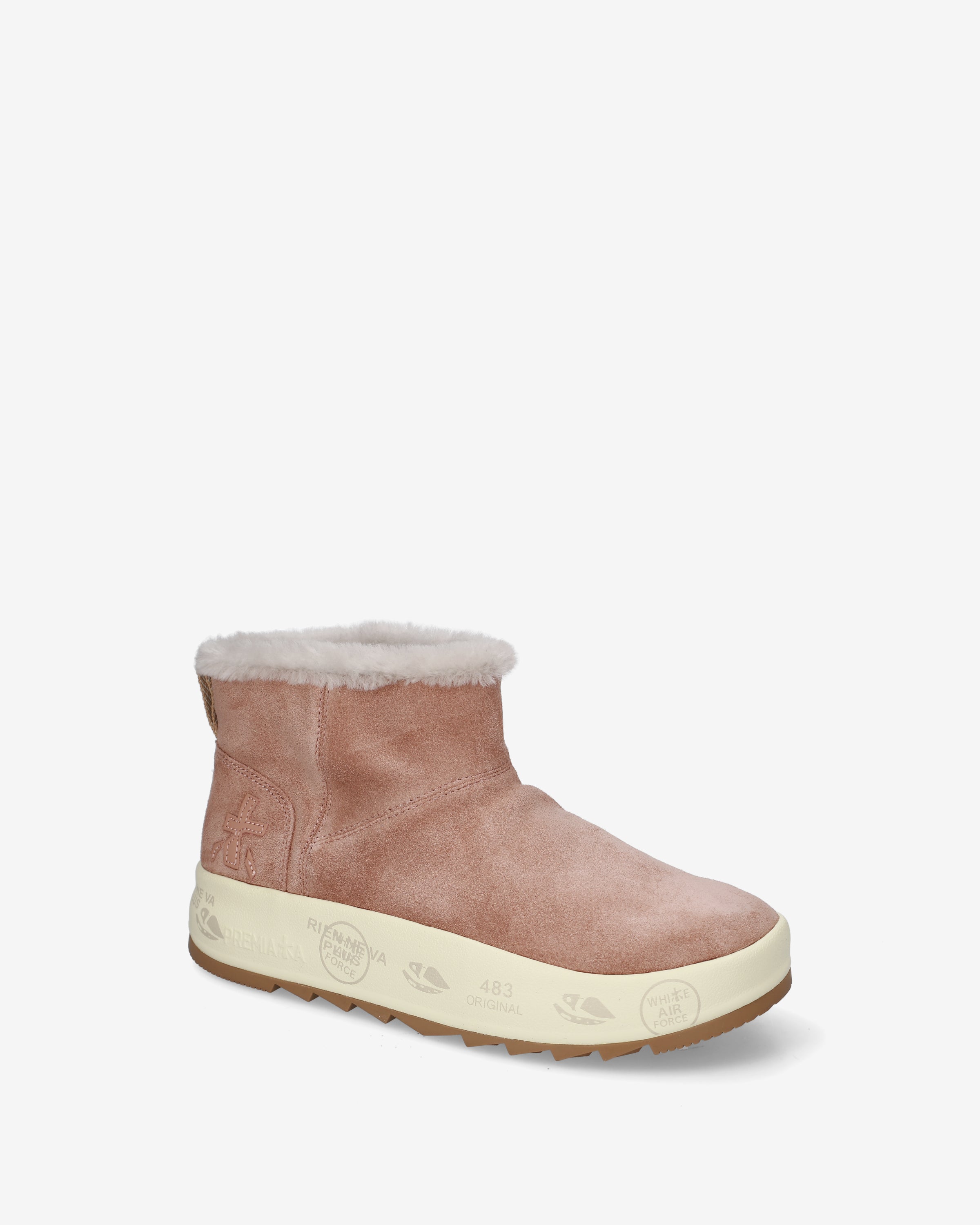 premiata-newpuffyd-8704m-stiefelette-damen-rosa-lammfell image 4