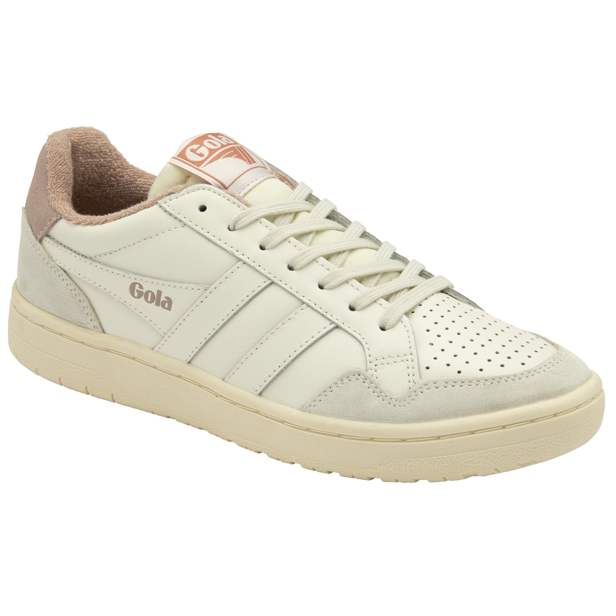 gola-eagle-damen-court-sneaker-off-white-pfingstrosenrot image 2