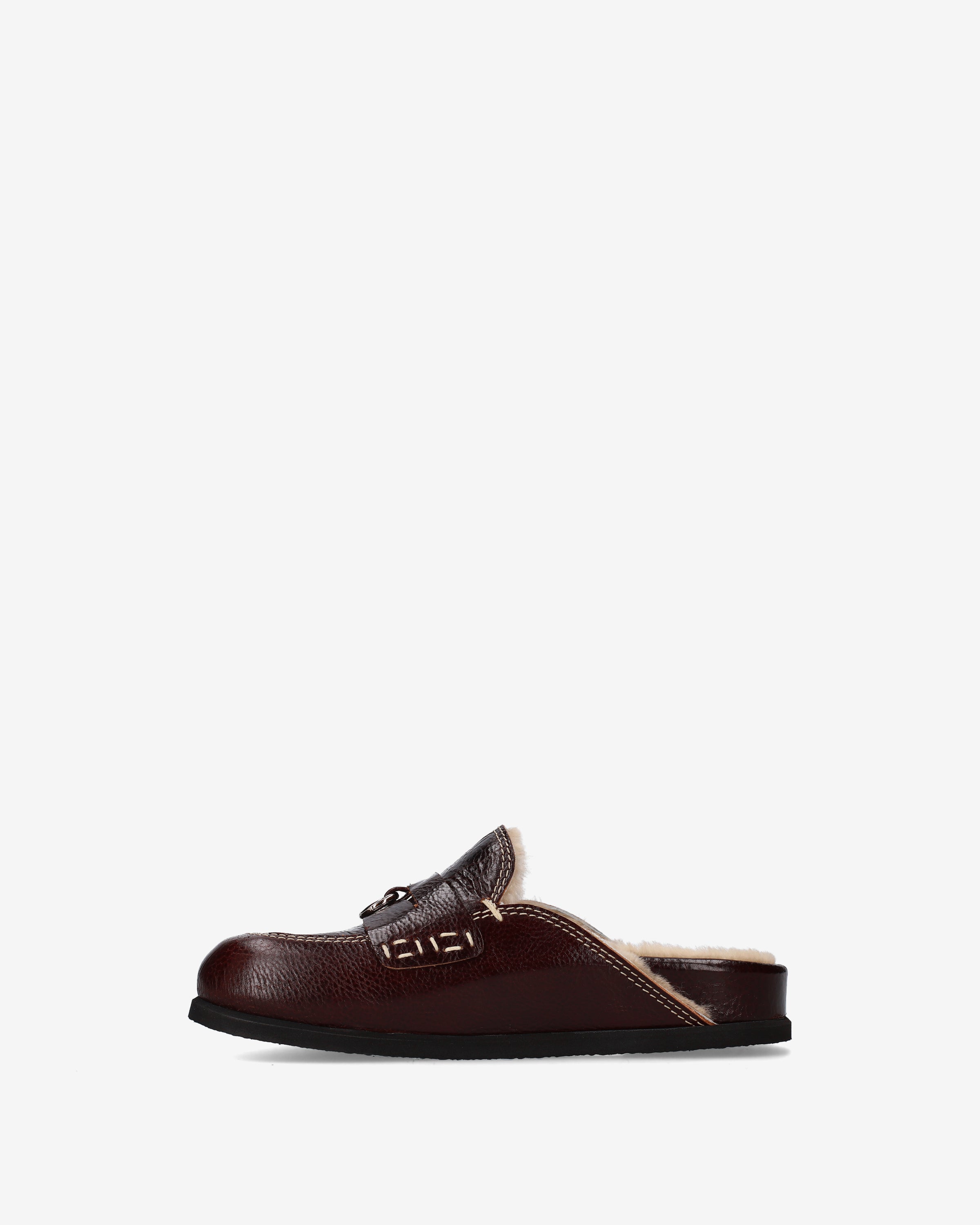 premiata-mules-shearling-damen-braune-leder-mules-made-in-italy image 3