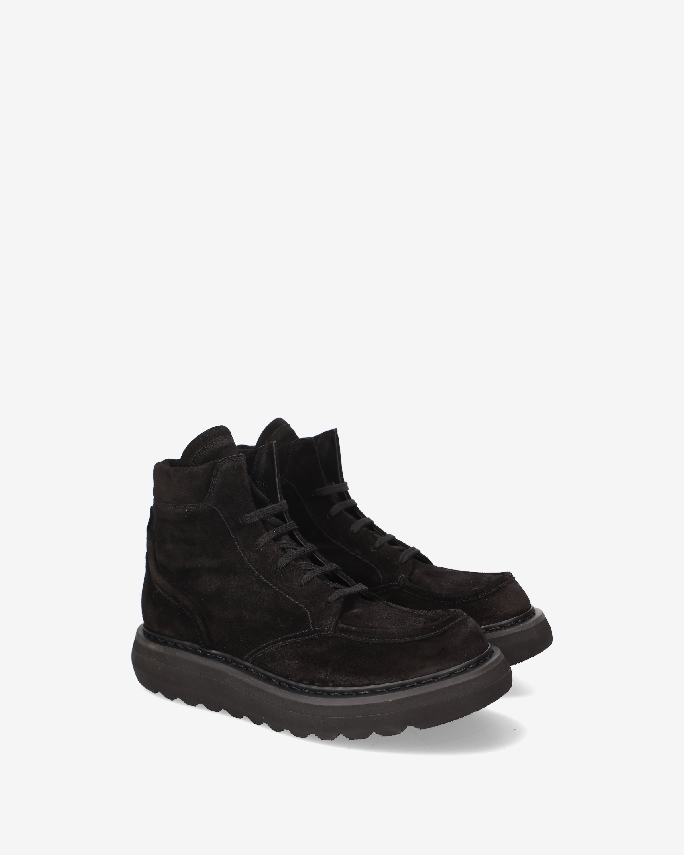 premiata-combat-boot-herren-suede-schwarz image 2