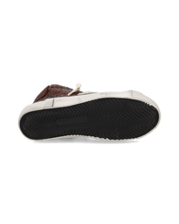 philippe-model-prsx-high-damen-sneaker-braun-platin-glitzer image 3