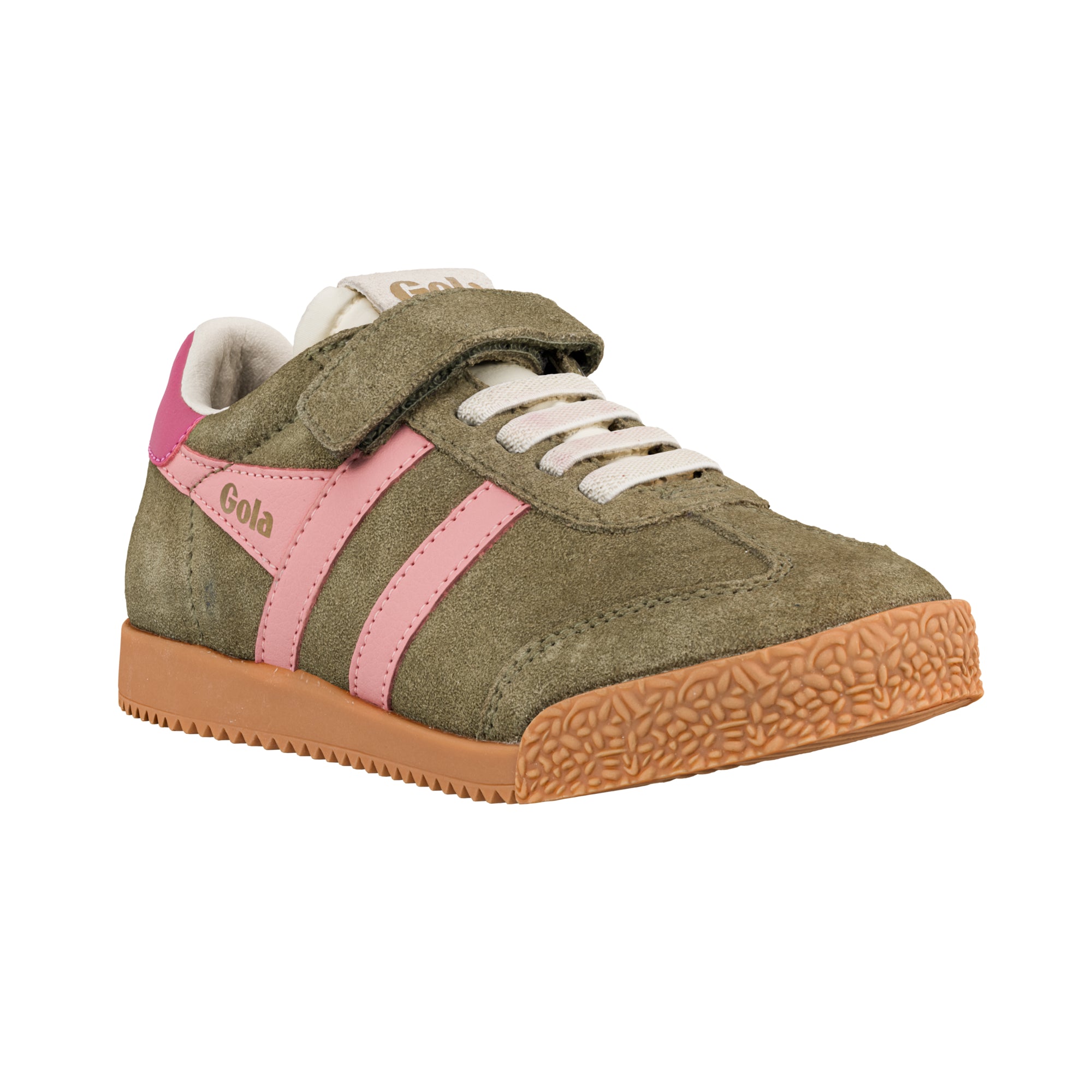 gola-elan-strap-kinder-sneaker-mit-klett-khaki-coral image 2