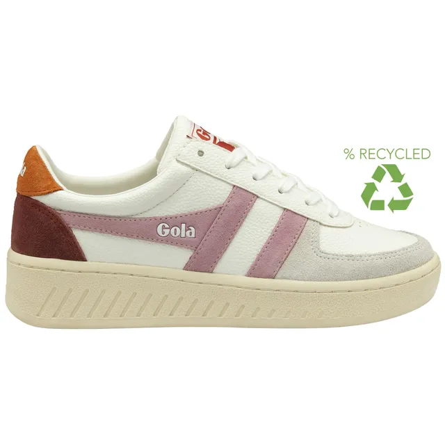 gola-grandslam-trident-sneaker-f-r-damen-wei-bonbon-orange image 1