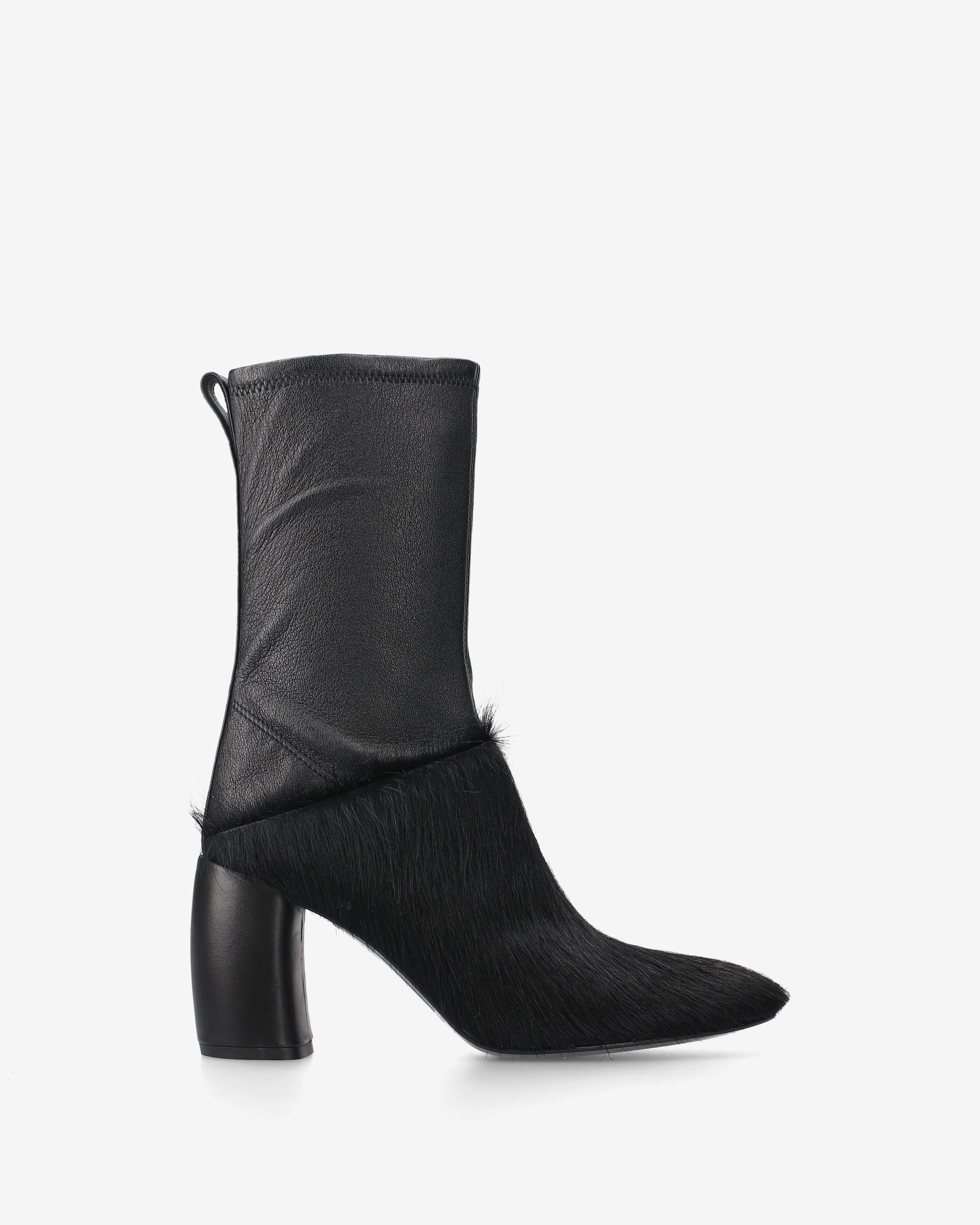 premiata-damen-stiefeletten-schwarz-leder-stretch-cavallino-8cm image 1