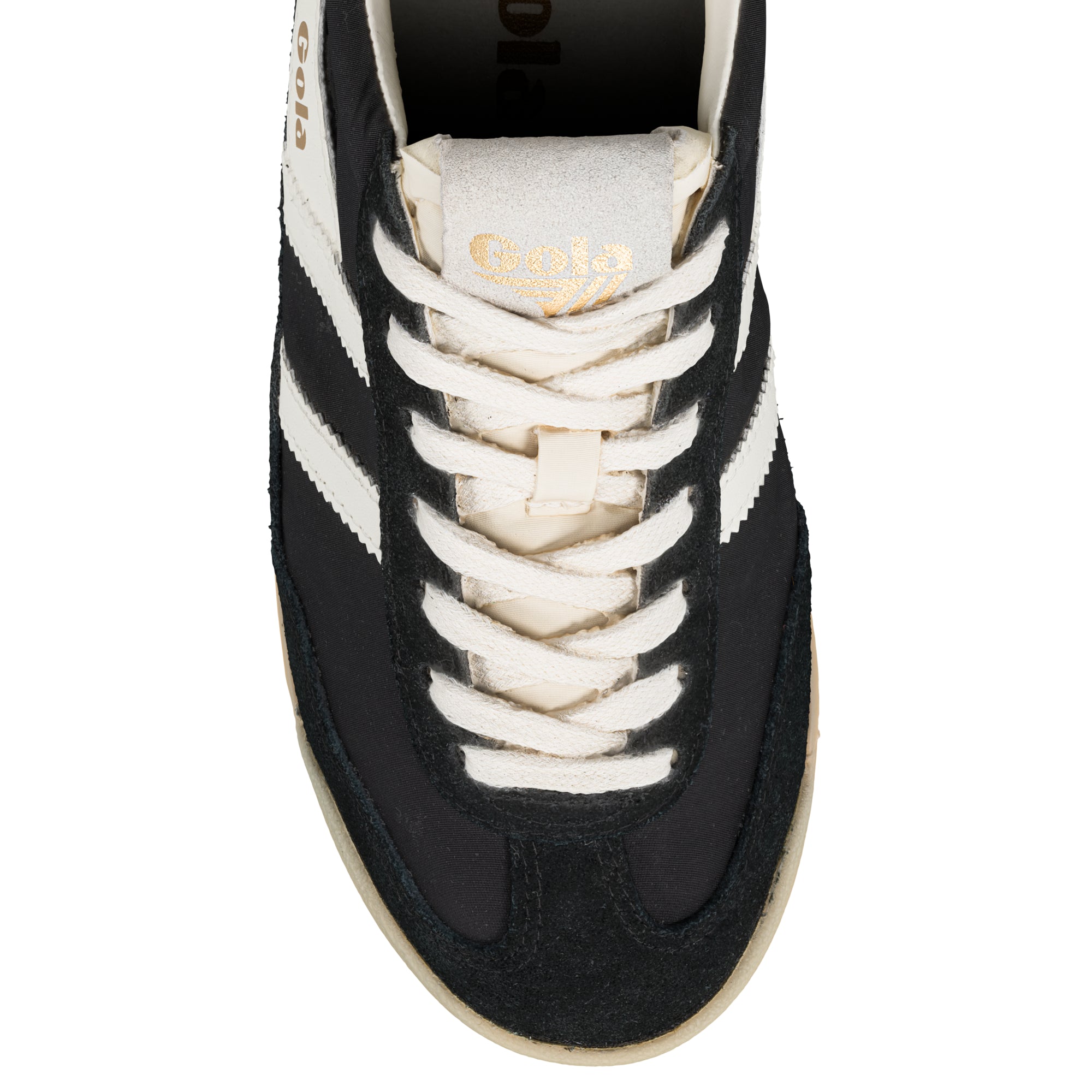 gola-firefly-damen-sneaker-schwarz-off-white-nylon-wildleder image 4