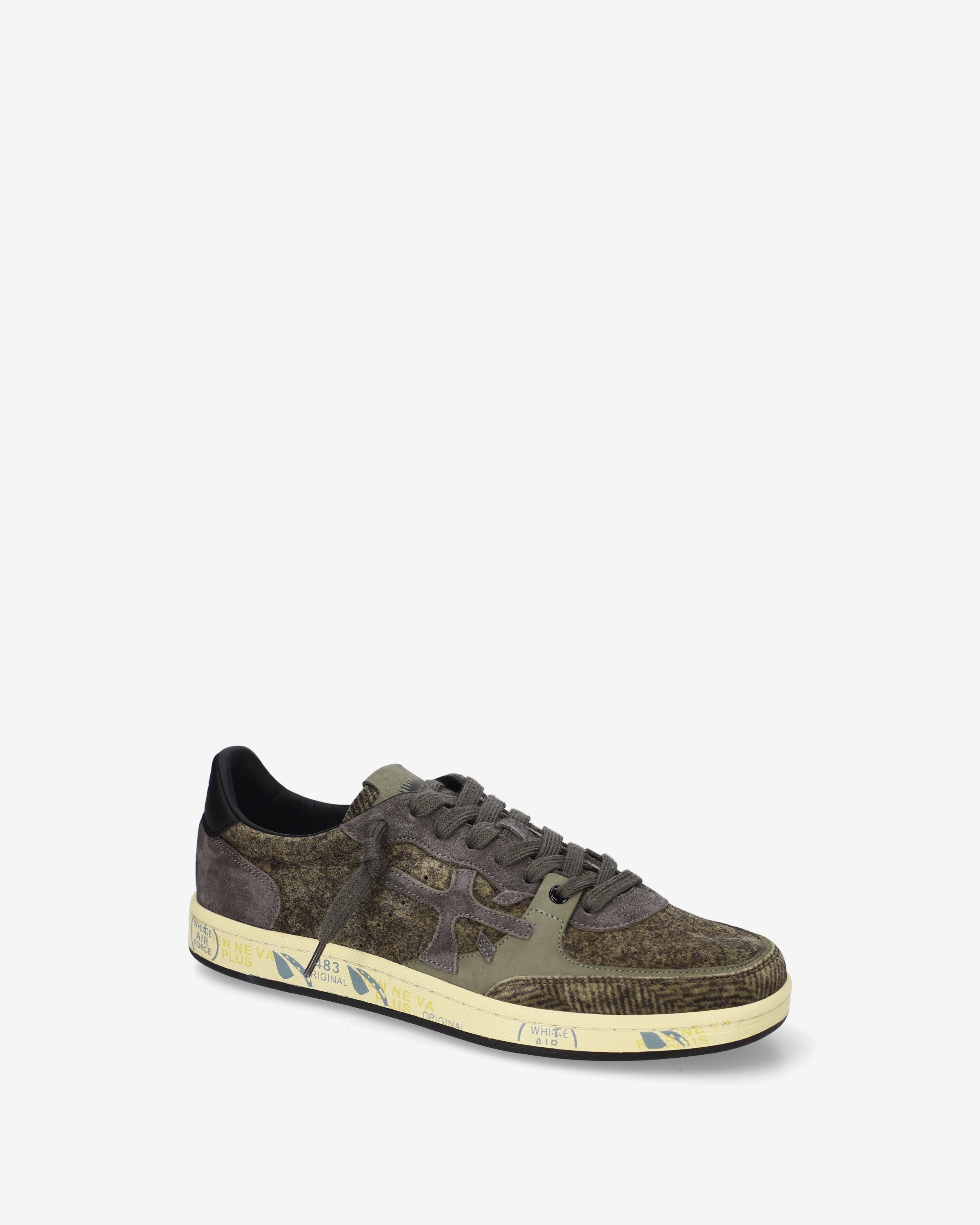 premiata-bskt-clay-8442-skate-sneaker-suede-military-gr-n-grau image 4