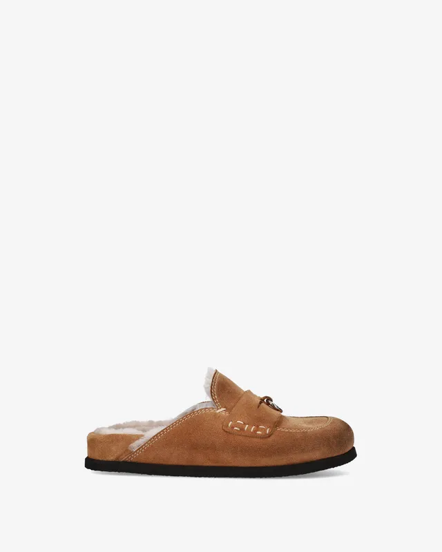 premiata-mules-shearling-damen-tan-crosta image 1