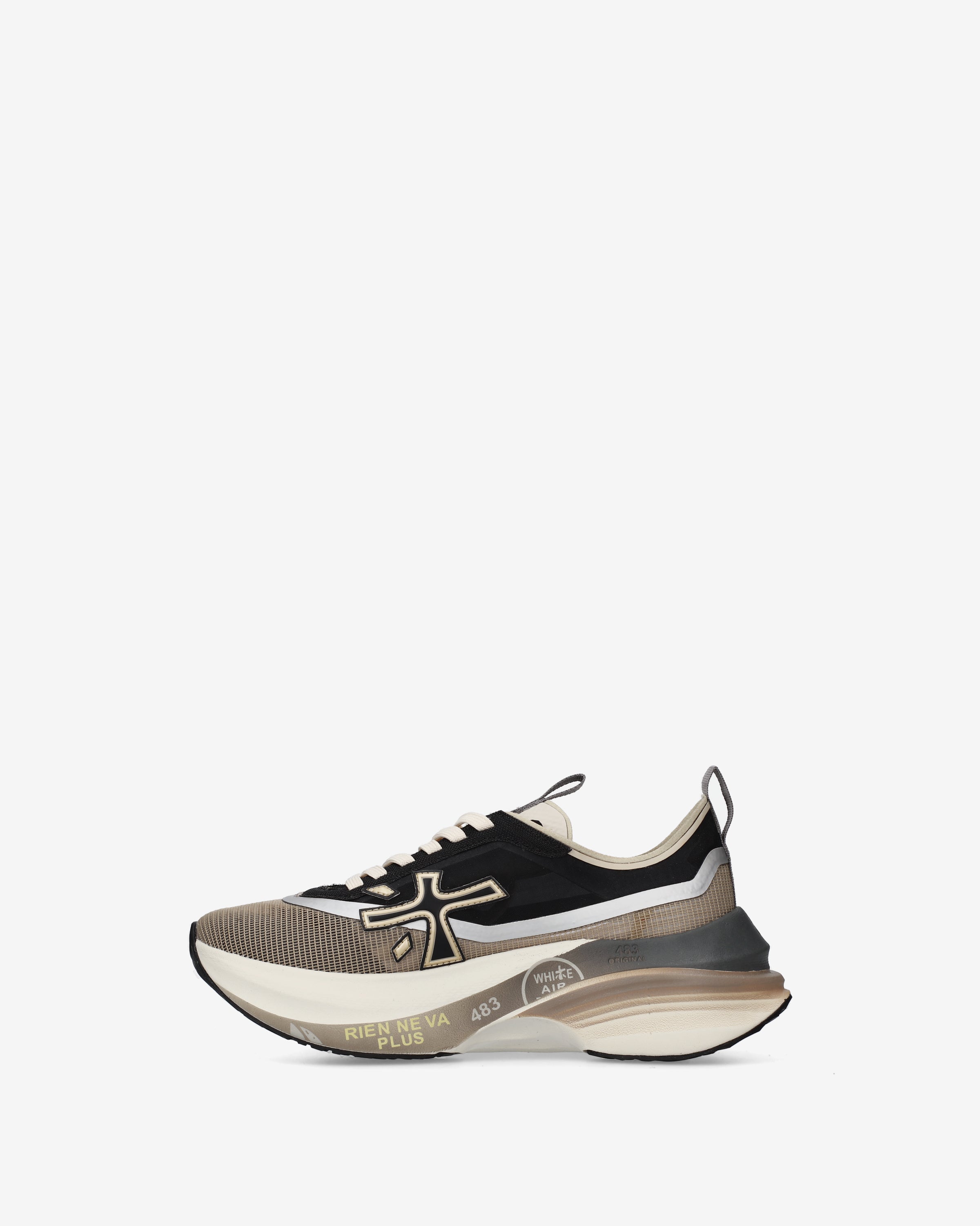 premiata-hill-0-1-8586-sneaker-damen-beige-schwarz image 3