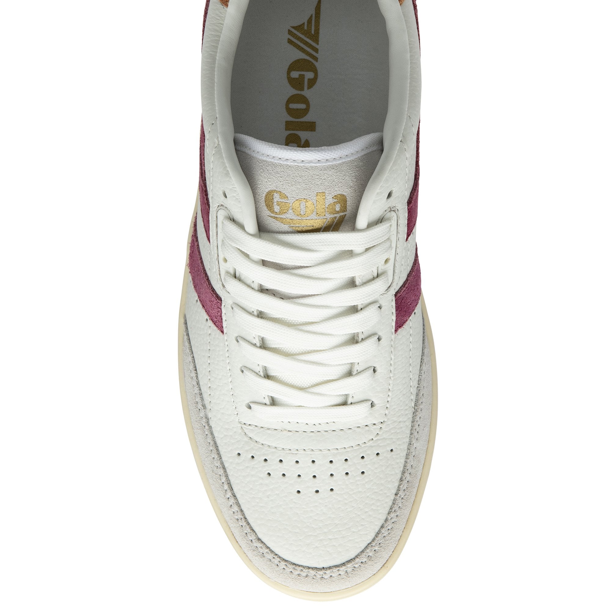 gola-falcon-sneaker-f-r-damen-wei-kirschrot-leder image 5