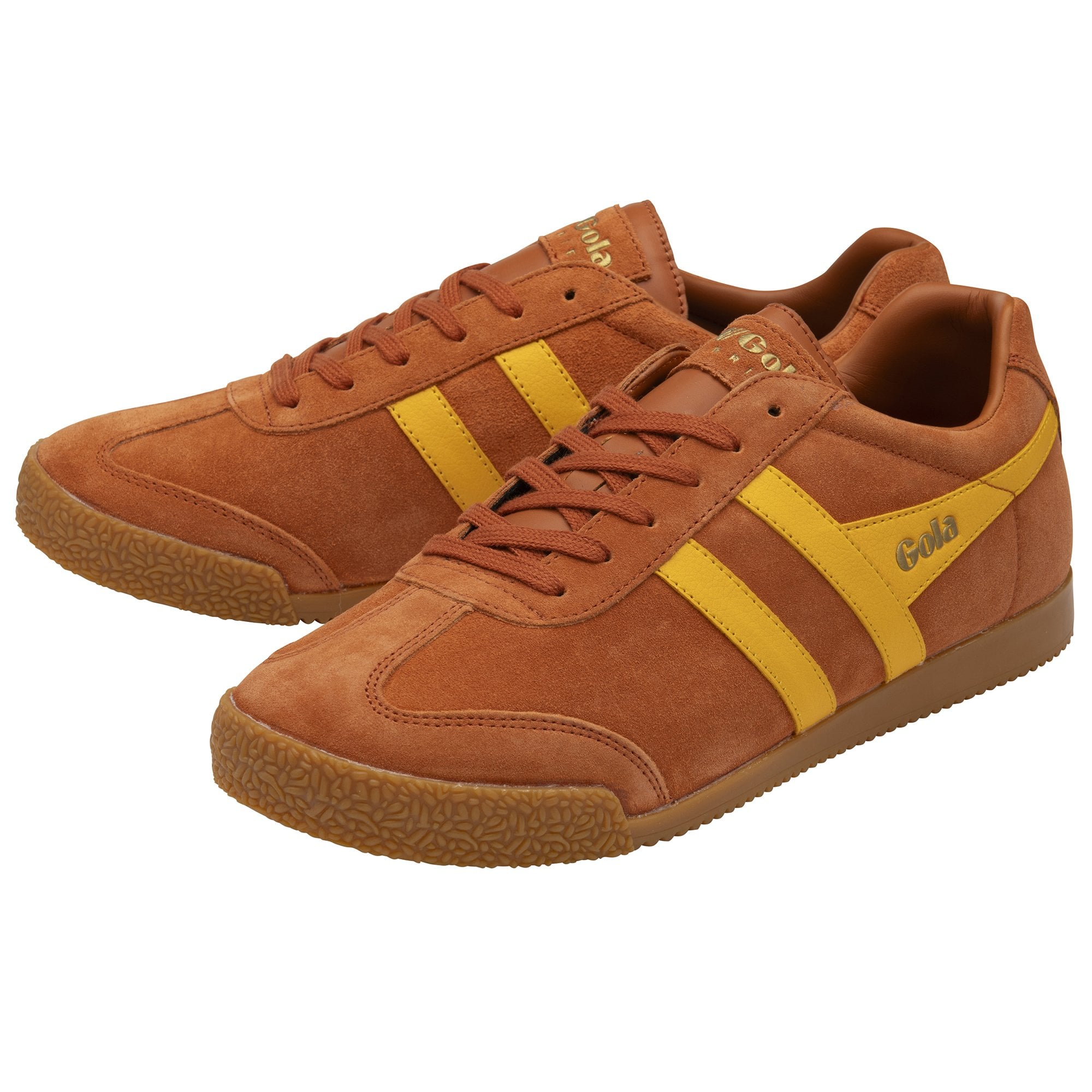 gola-harrier-herren-sneaker-wildleder-orange-gelb image 3