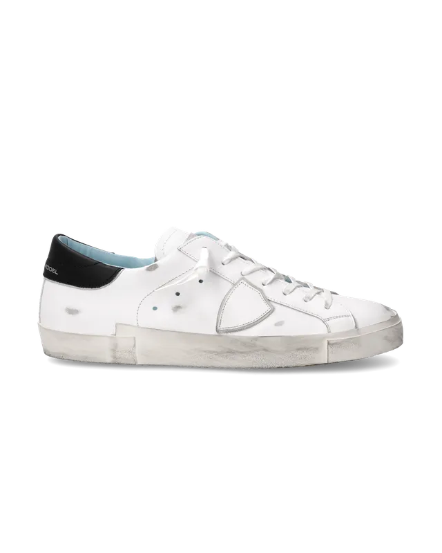 philippe-model-prsx-herren-sneaker-wei-schwarz image 1