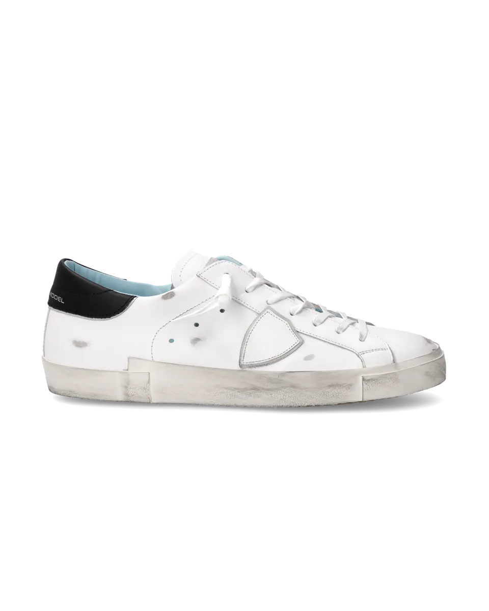 philippe-model-prsx-herren-sneaker-wei-schwarz image 1