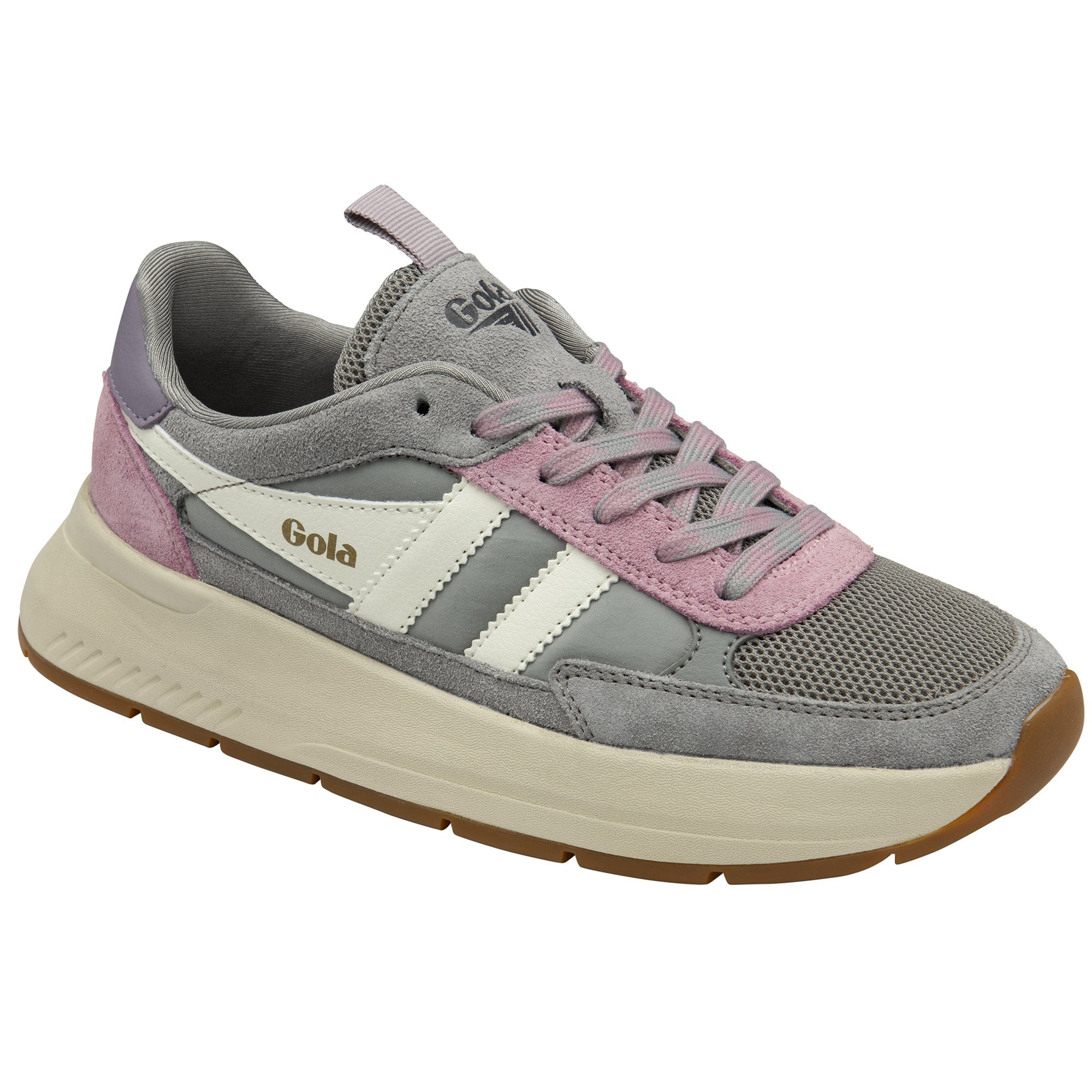 gola-phoenix-sneaker-f-r-damen-in-zement-bonbonrosa-lilie image 2