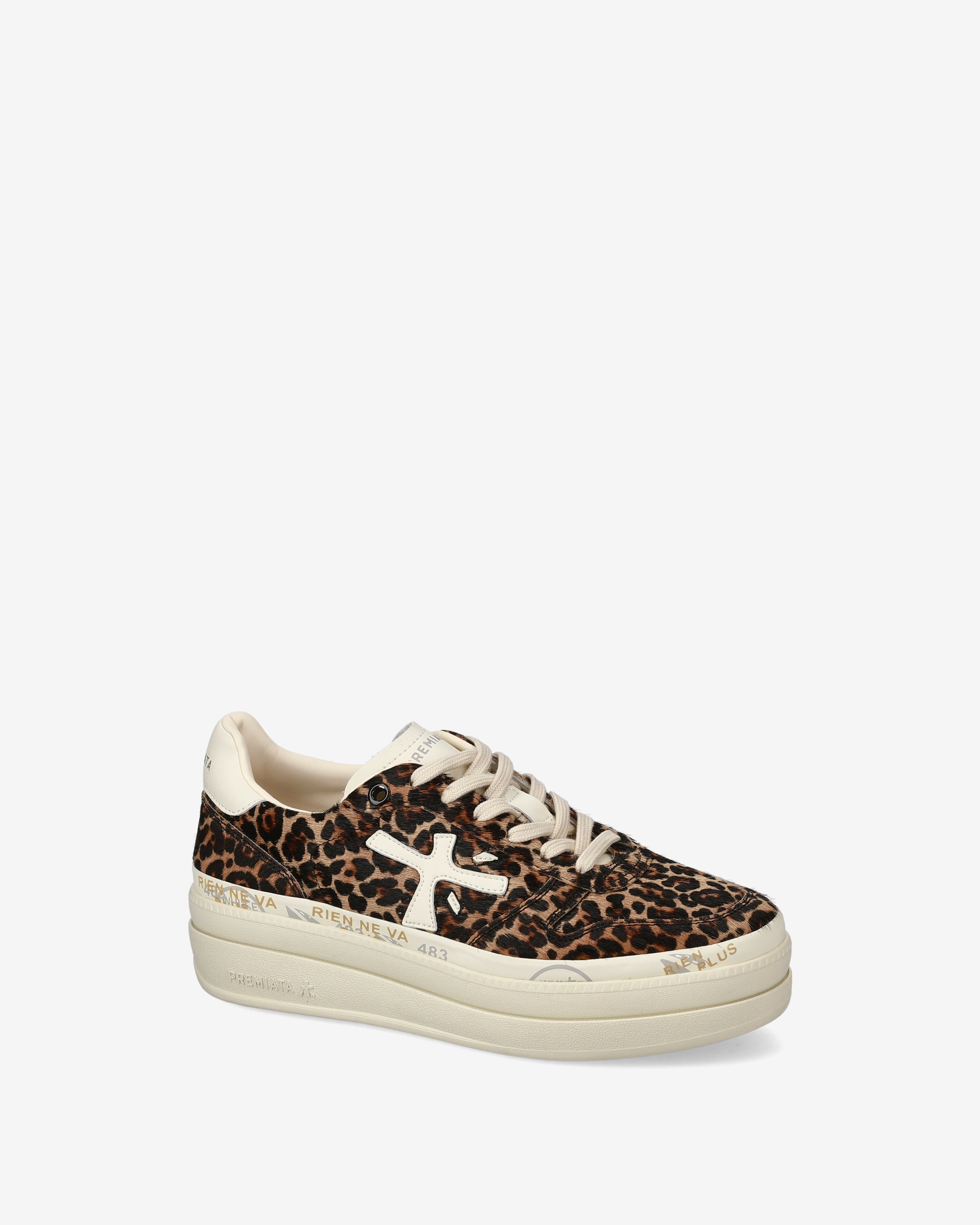 premiata-micol-7034-platform-sneaker-beige-animalier image 4