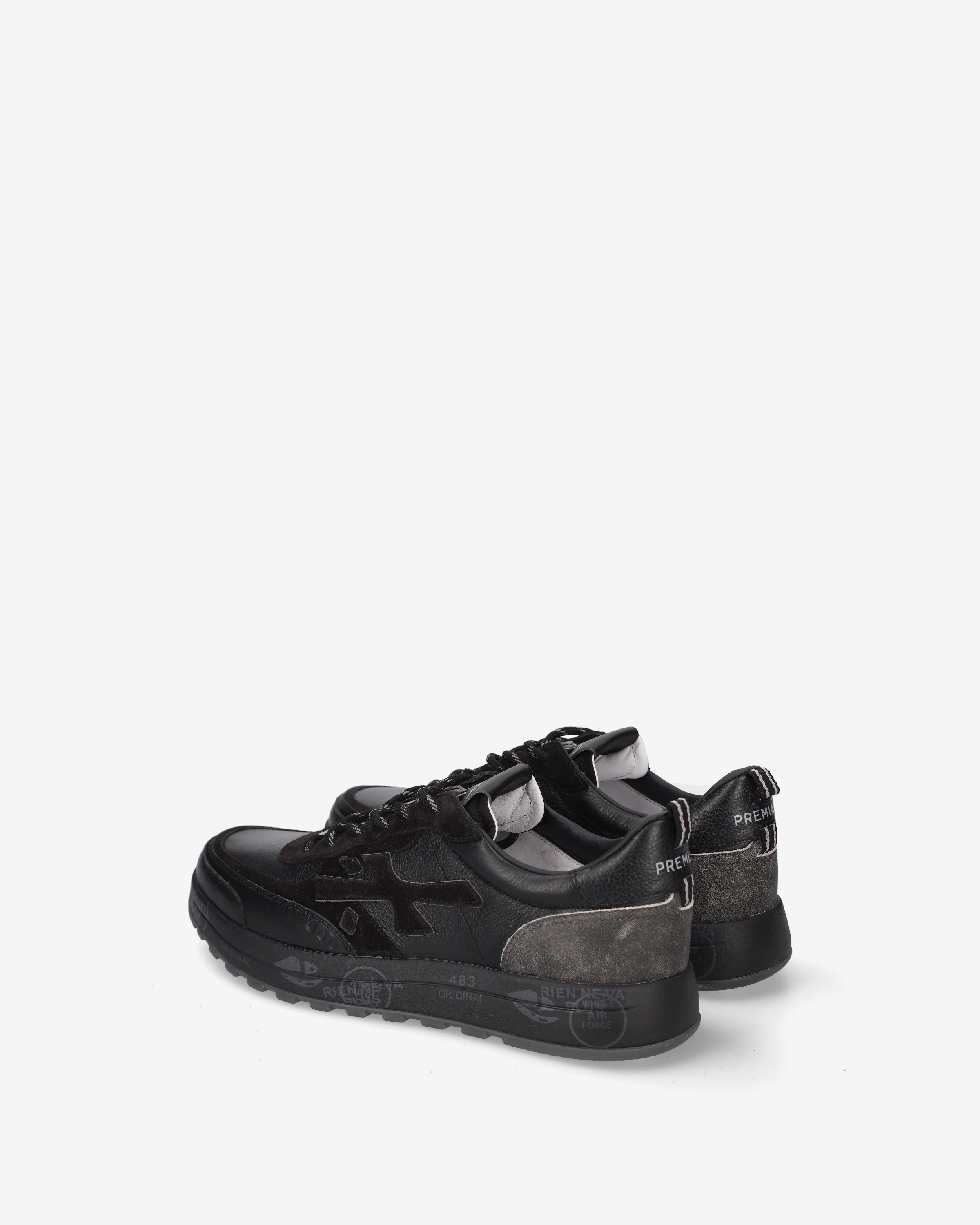 premiata-nous-8465-herren-sneaker-nero-anthrazit image 5