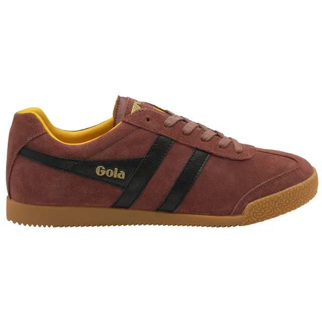 gola-harrier-herren-sneaker-aus-wildleder-ockerrot-schwarz image 1