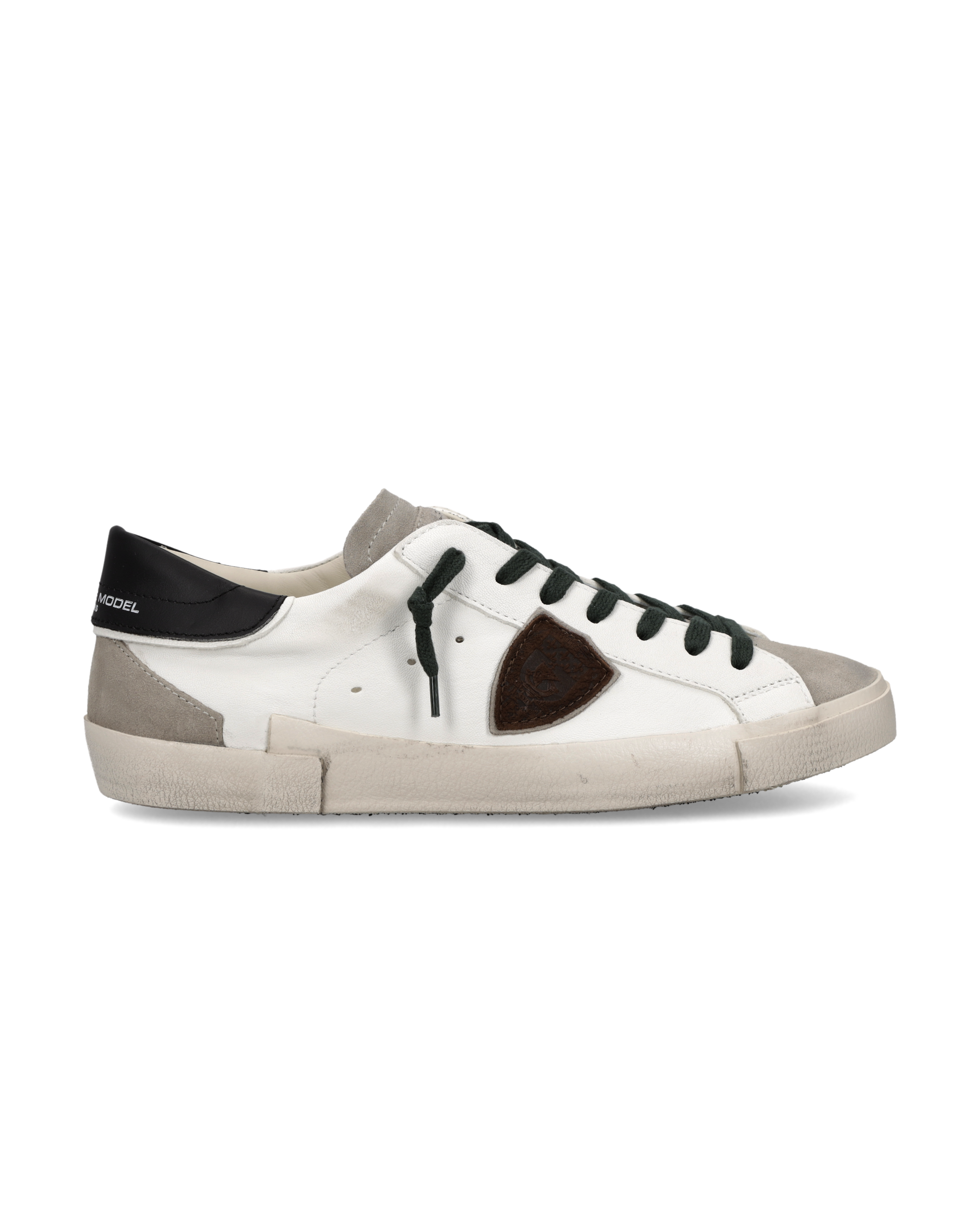philippe-model-prsx-sneaker-herren-wei-schwarz-grau image 1