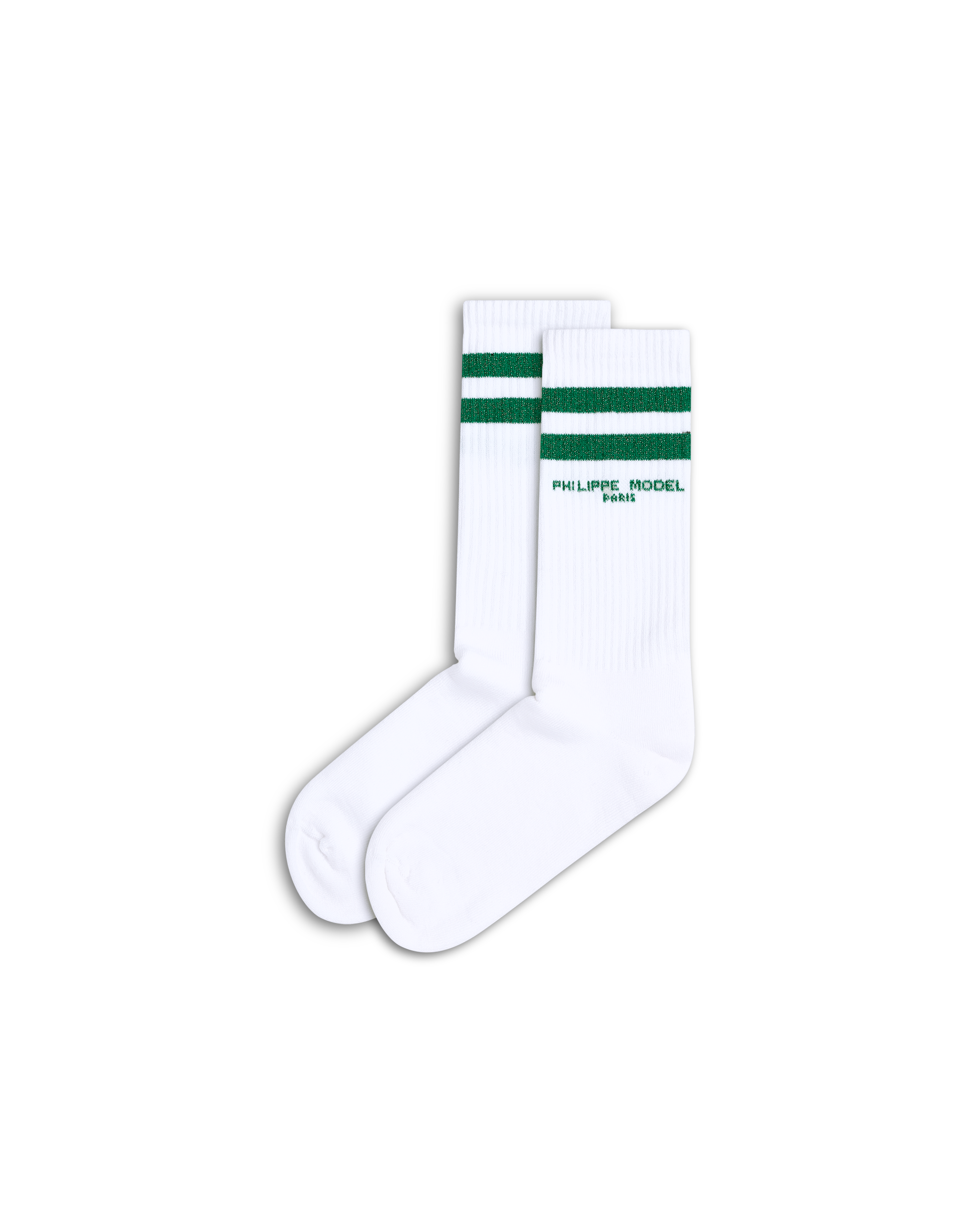 philippe-model-baumwoll-socken-unisex-wei-gr-n image 1