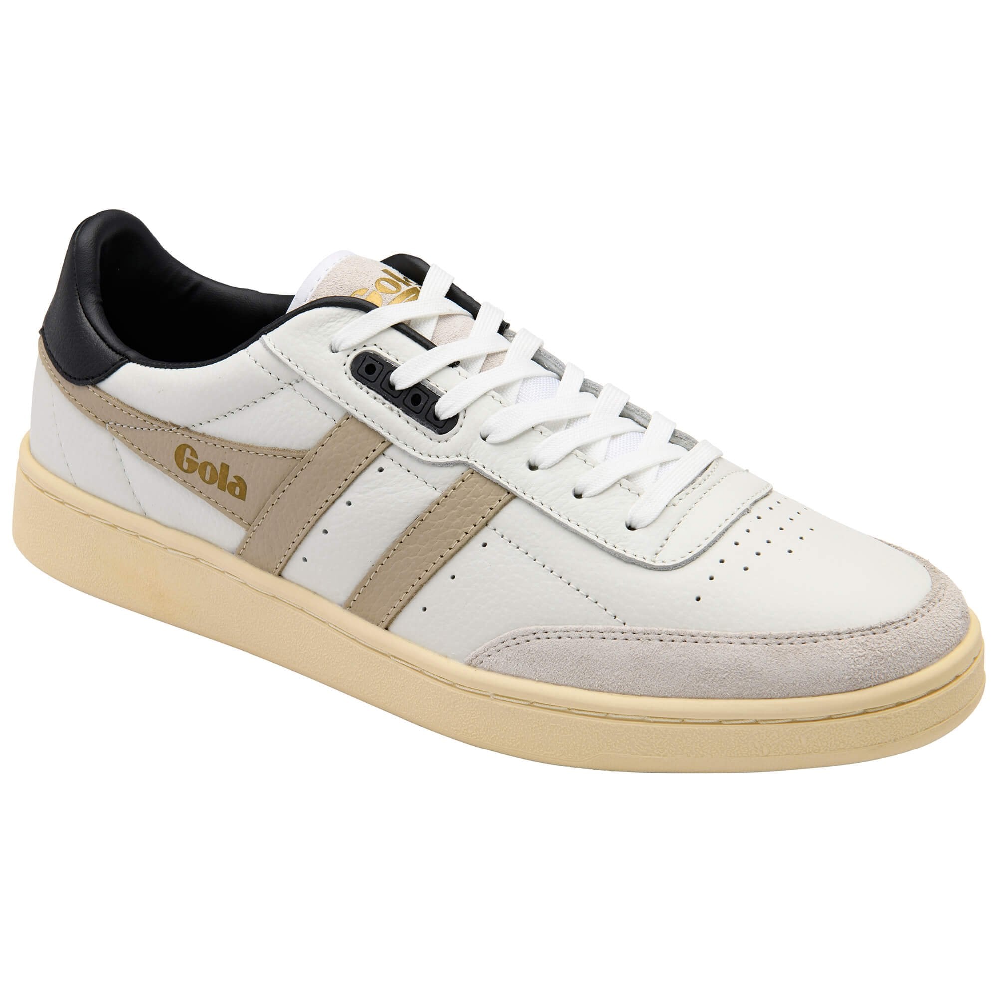 gola-contact-leather-sneaker-f-r-herren-wei-schwarz-cupsohle image 2