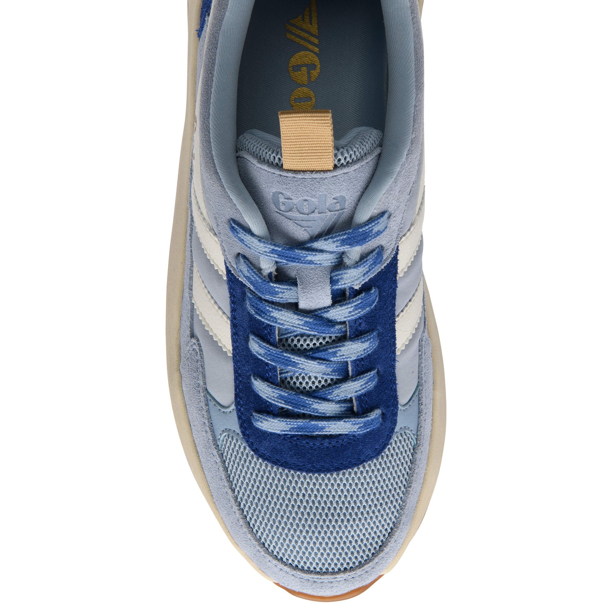 gola-phoenix-sneaker-f-r-damen-wildleder-mix-hellblau-mondlicht-gold image 5