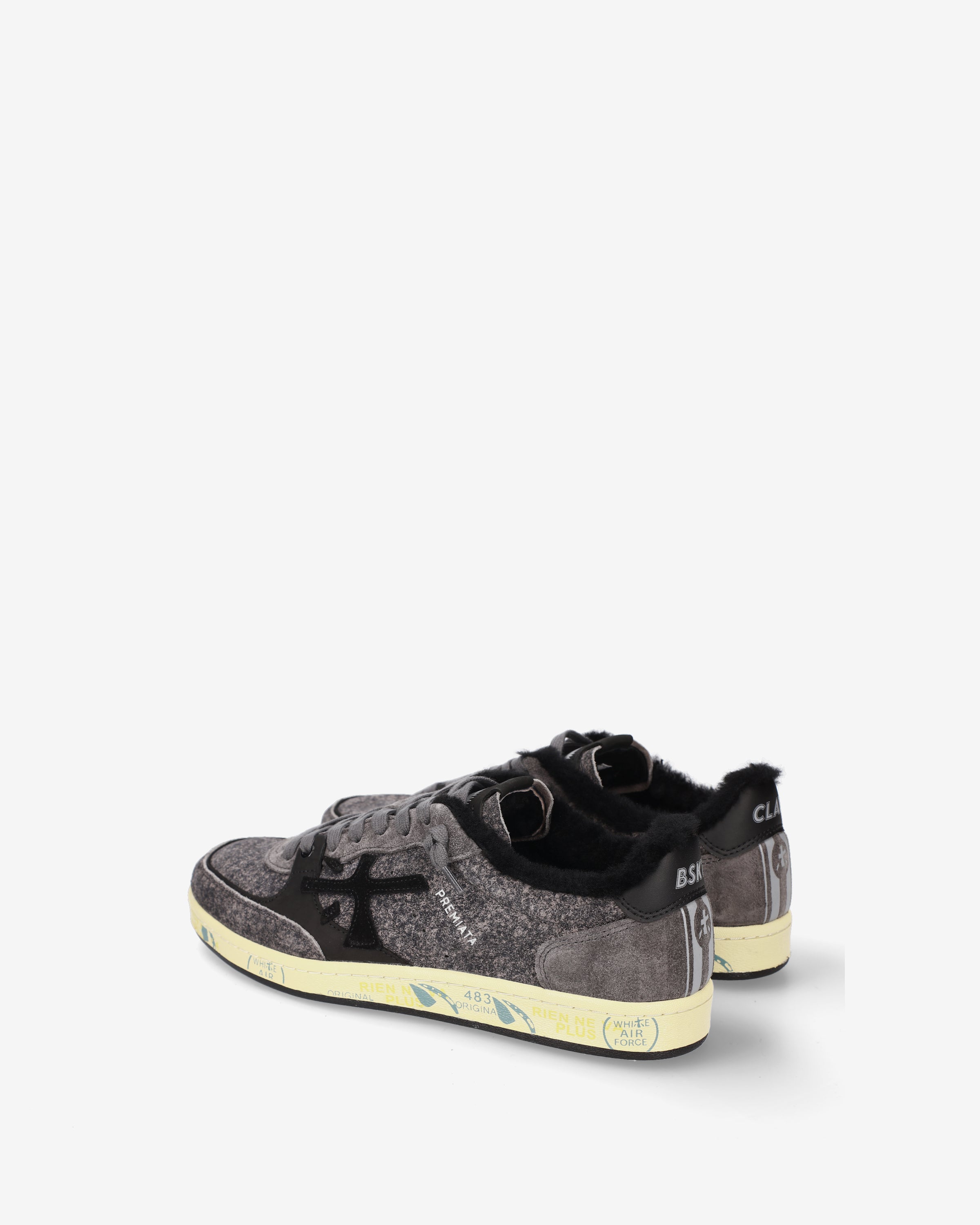 premiata-bskt-clay-8713m-sneaker-grey-suede-herren image 5