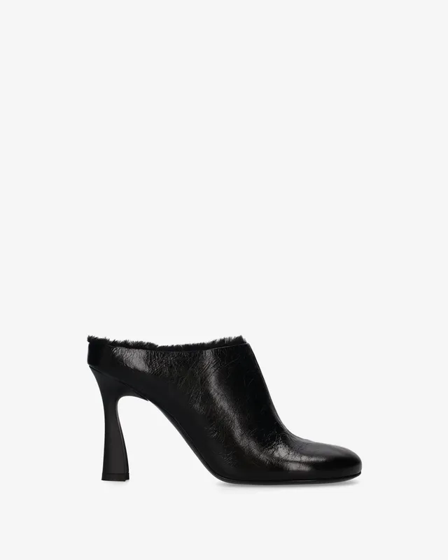 premiata-shearling-mules-damen-schwarz-10-cm image 1