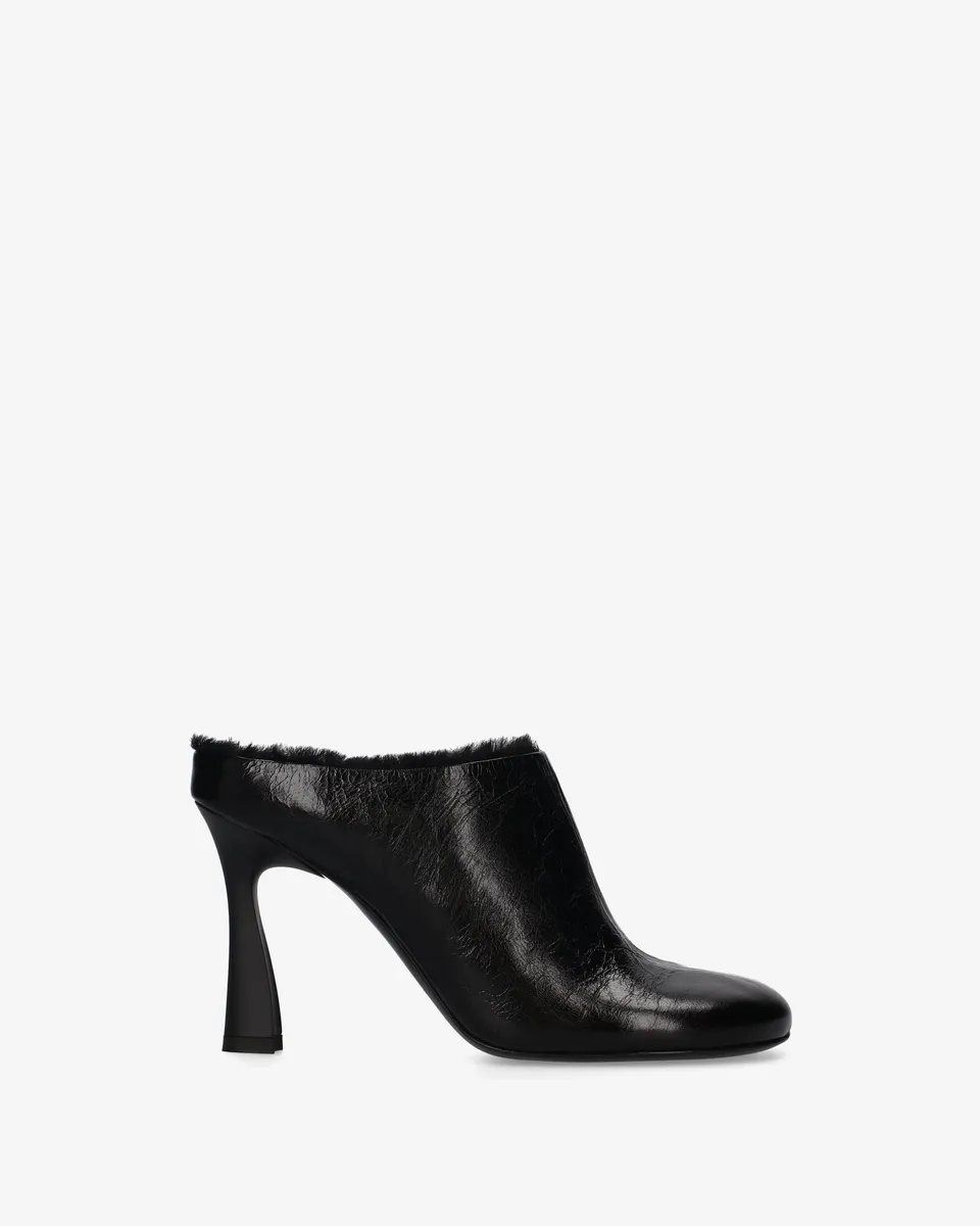 premiata-shearling-mules-damen-schwarz-10-cm image 1