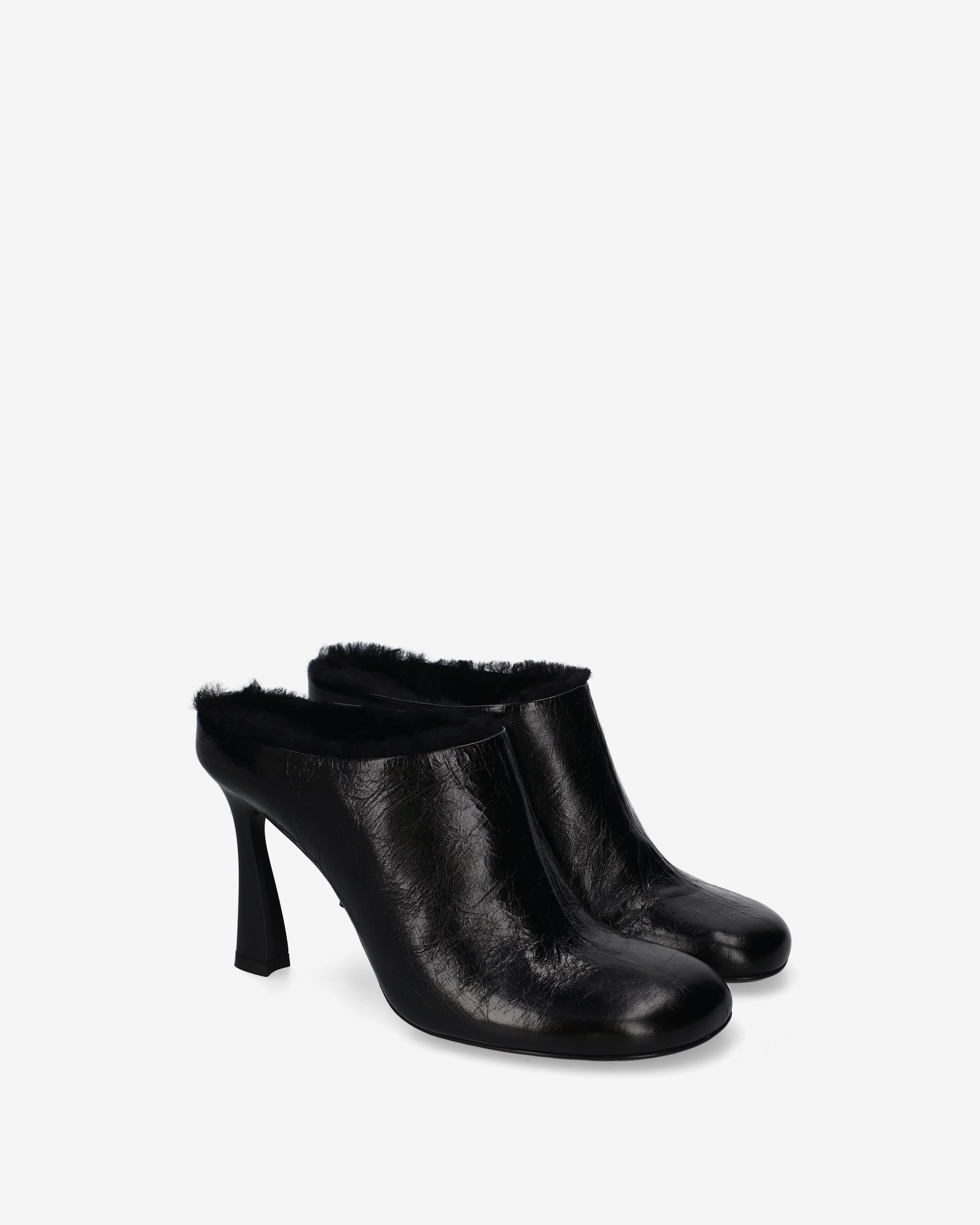 premiata-shearling-mules-damen-schwarz-10-cm image 2