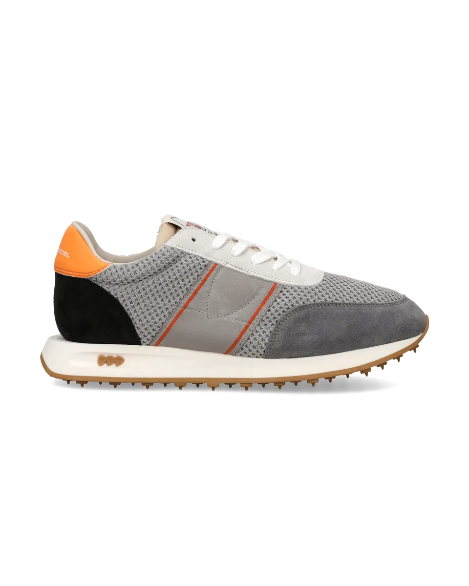 philippe-model-running-tour-herren-sneaker-grau-orange-schwarz image 1