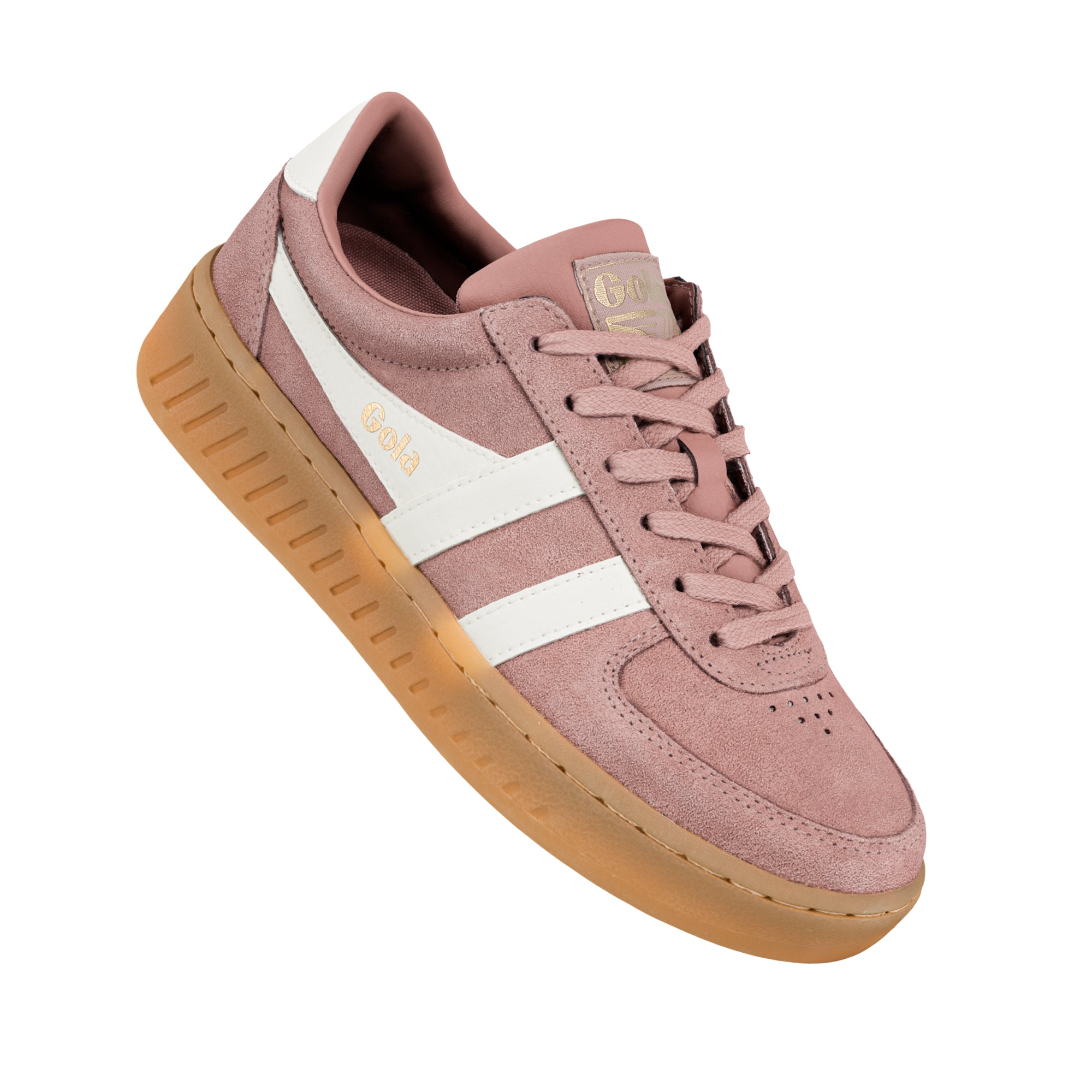 gola-grandslam-suede-damen-sneaker-brown-rose-off-white image 5