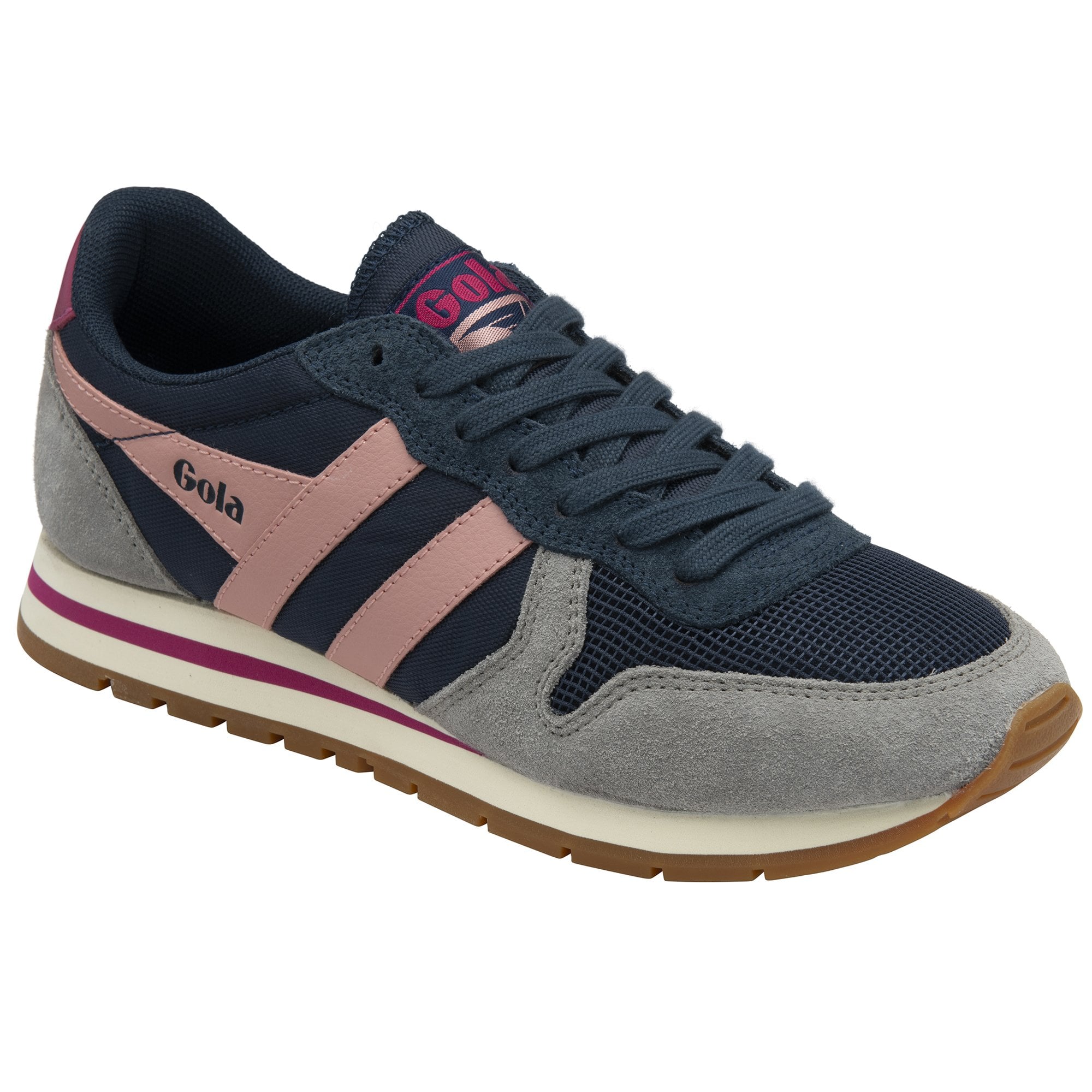 gola-daytona-damen-sneaker-marine-zement-koralle-nylon-wildleder image 2