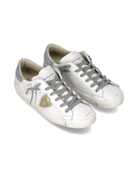 philippe-model-prsx-sneaker-damen-wei-silber-metallic image 5