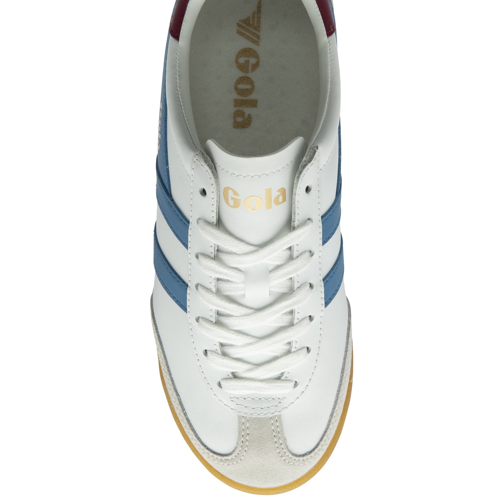gola-torpedo-damen-sneaker-wei-leder-santorini-blau-kirschrot image 5