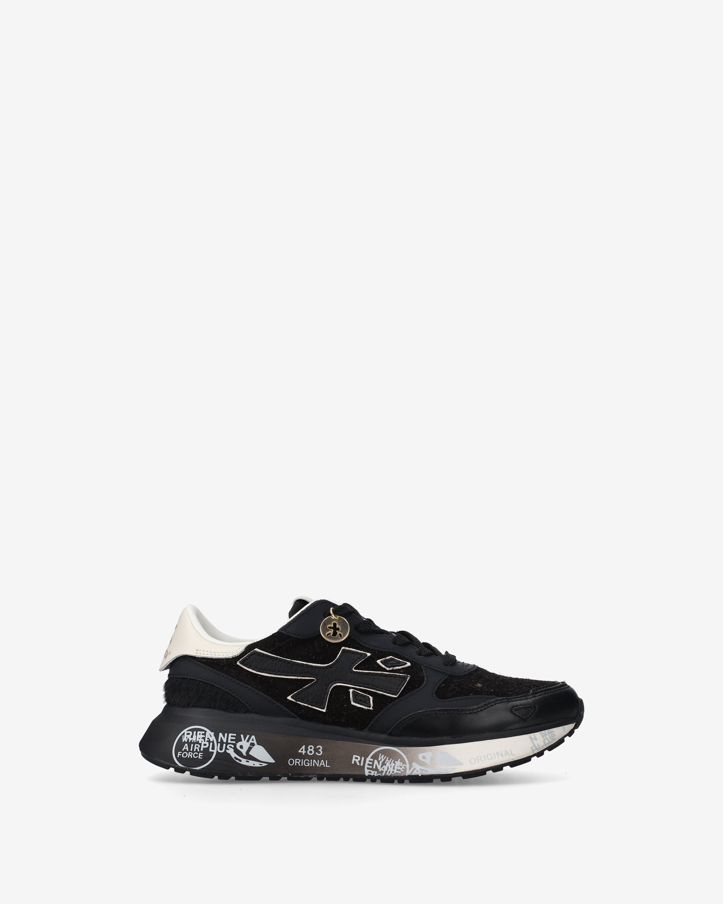 premiata-lauryn-7803-sneaker-schwarz-creme-leder-ponyleder image 1
