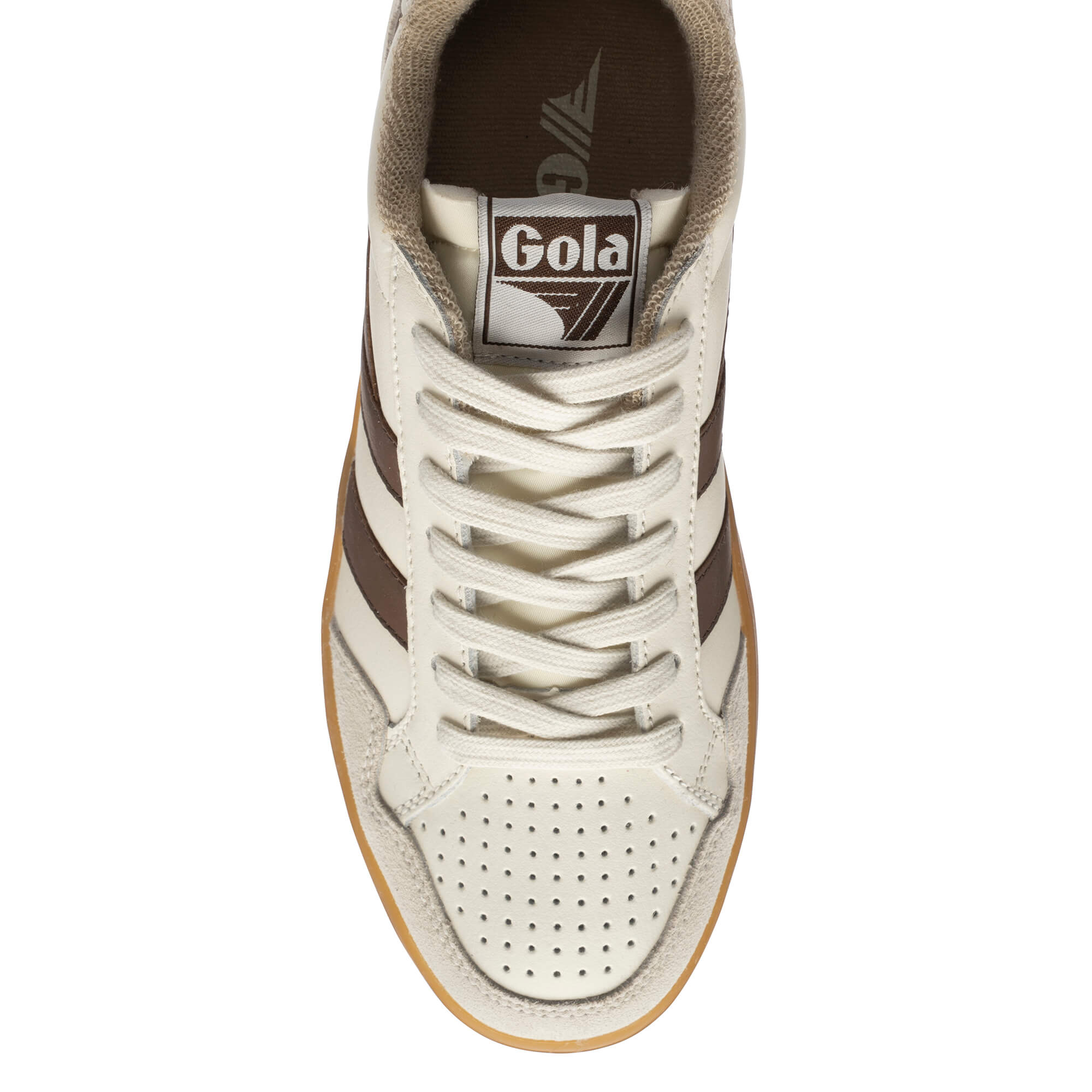 gola-eagle-86-damen-sneaker-wei-dunkelbraun-court image 5