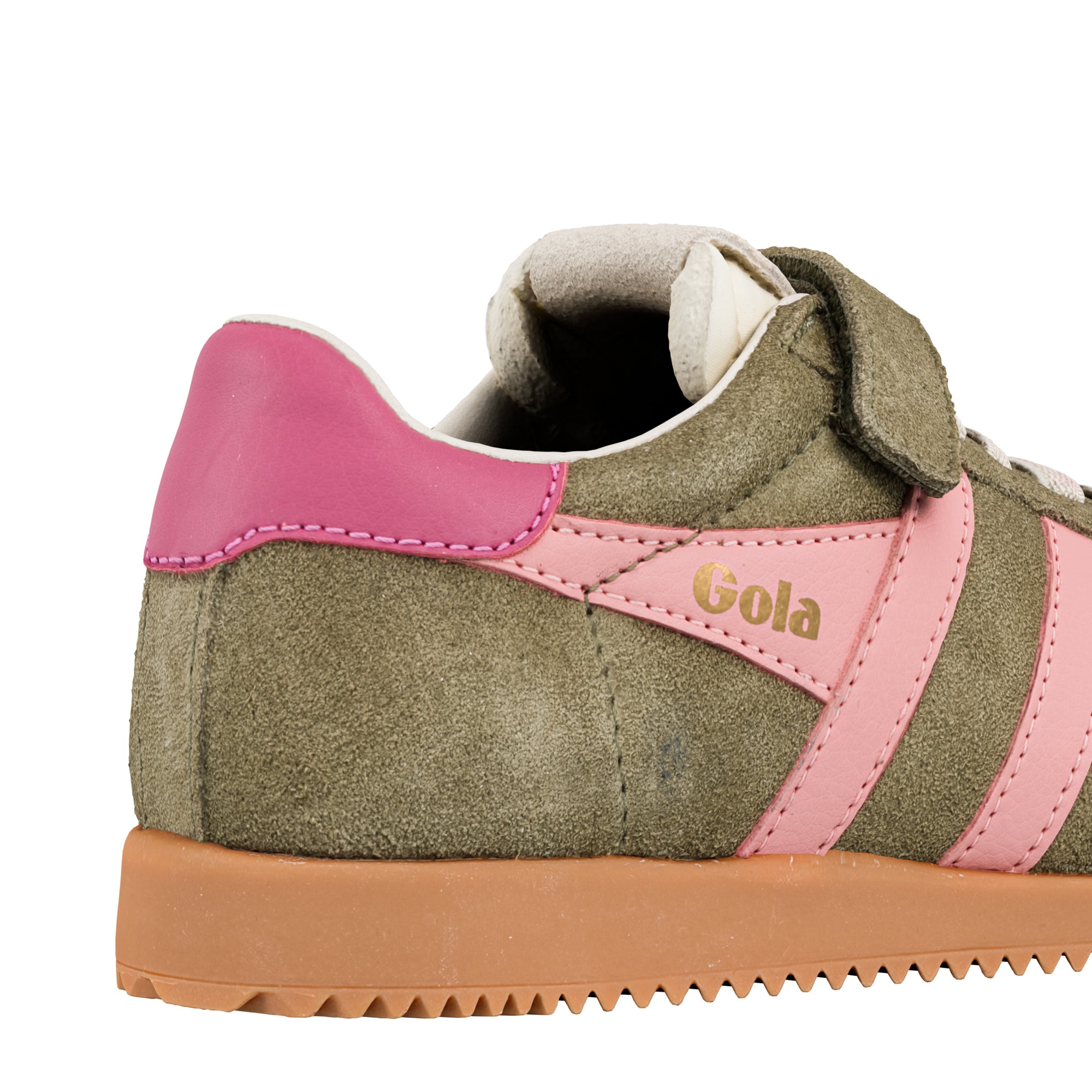 gola-elan-strap-kinder-sneaker-mit-klett-khaki-coral image 6