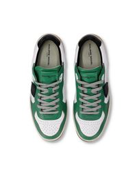 philippe-model-pgal-herren-sneaker-wei-flaschengr-n-schwarz image 5