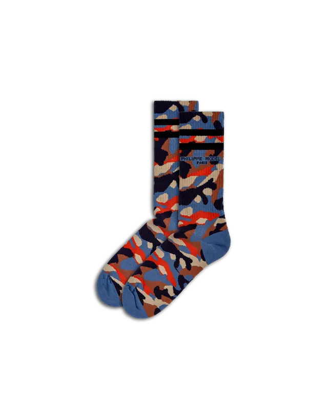 philippe-model-baumwoll-socken-orange-avion-unisex image 1